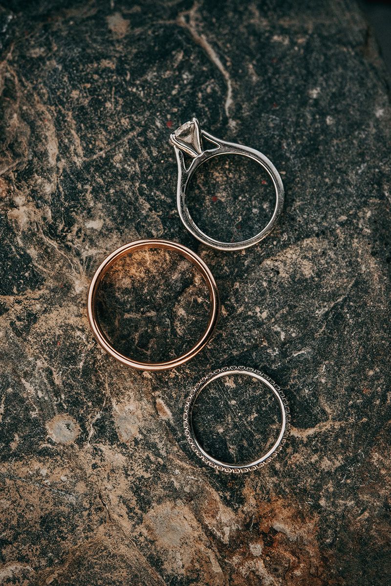 Wedding rings from Chester, Nova Scotia wedding