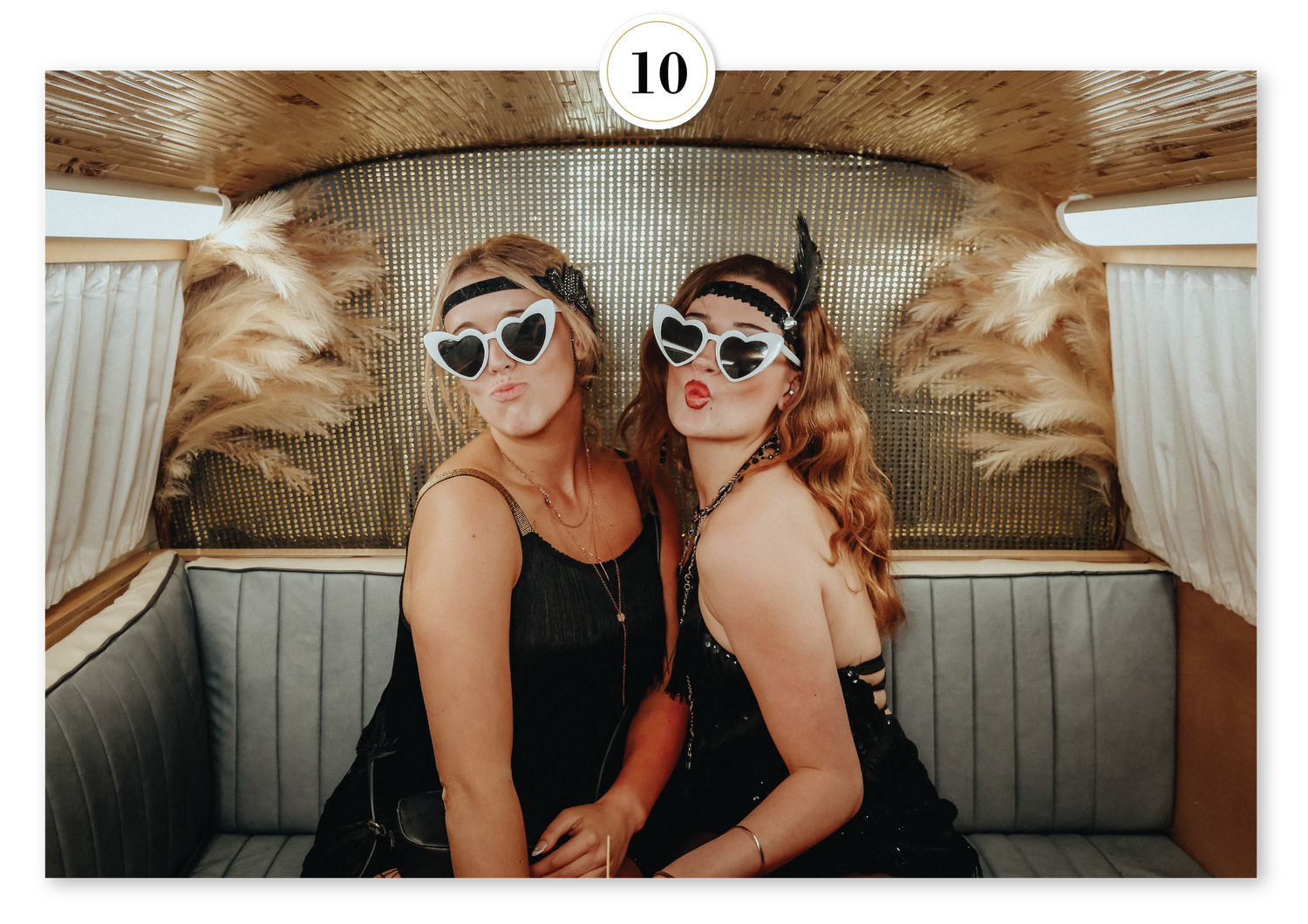 Boho-inspired photo booth backdrop featuring natural textures and pampas grass, perfect for weddings and stylish celebrations.