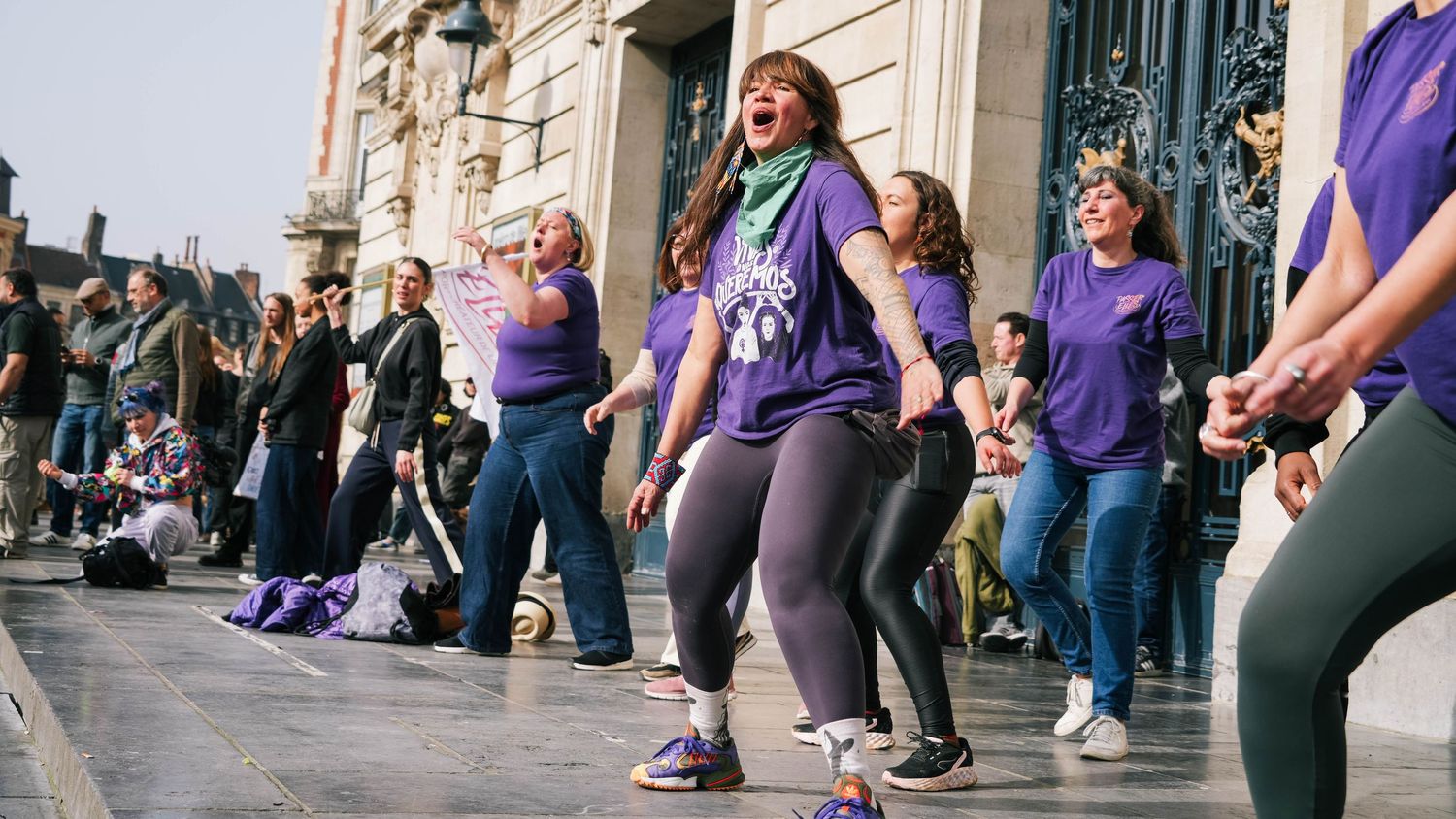 photo prise lors de la manifestation pour la journée du droit des femmes le 8 mars 2026 à Lille.
