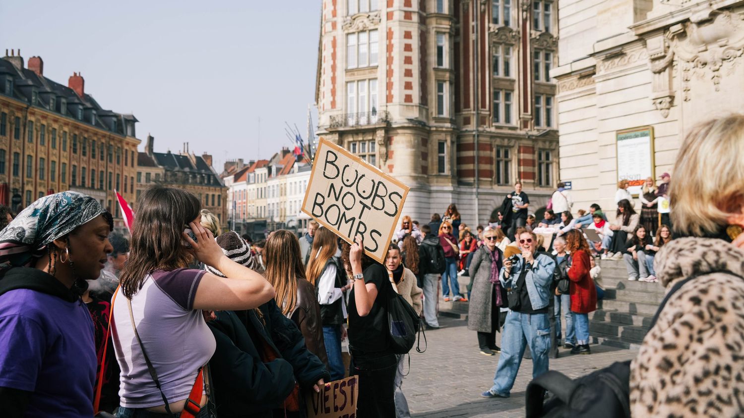 photo prise lors de la manifestation pour la journée du droit des femmes le 8 mars 2026 à Lille.