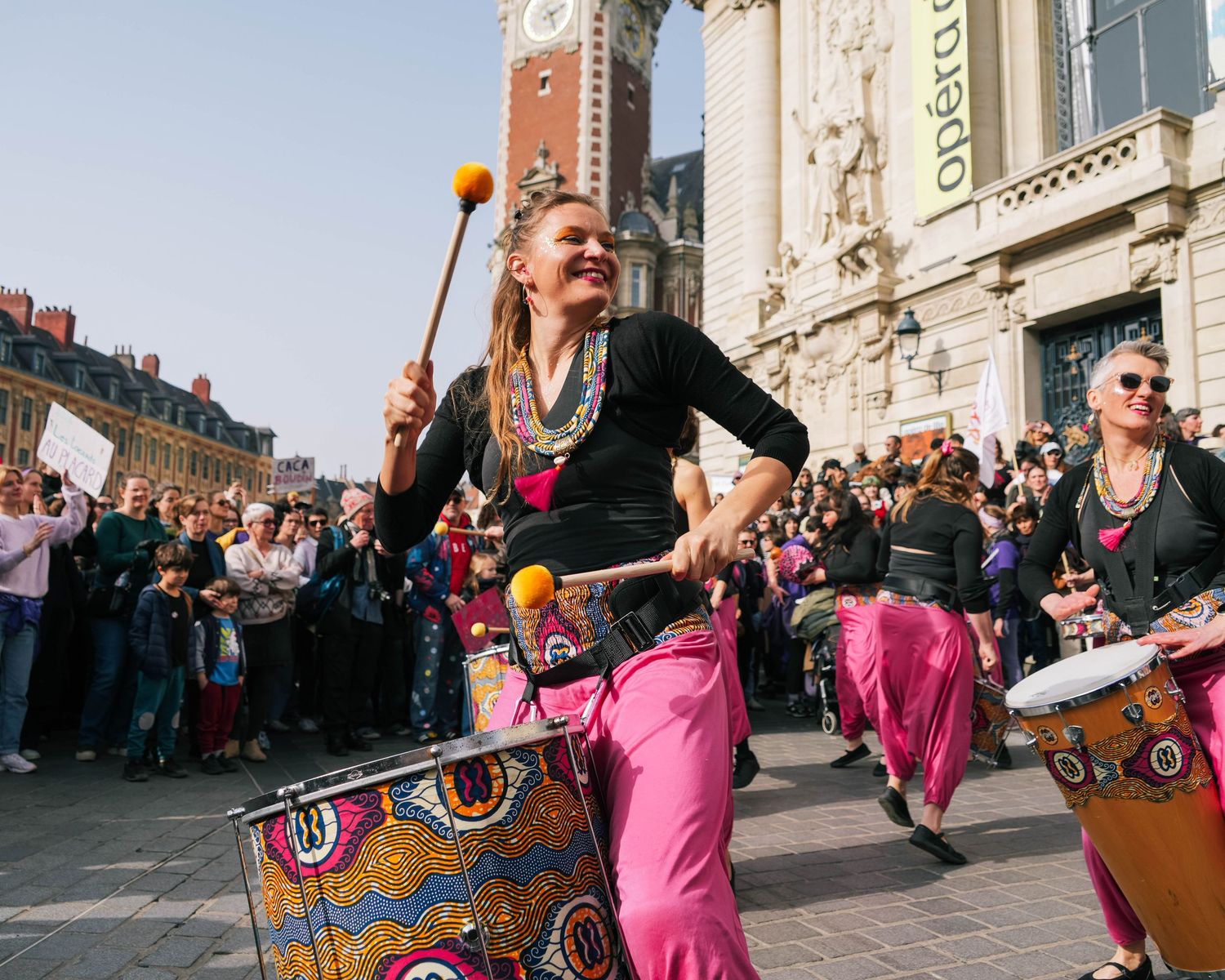 photo prise lors de la manifestation pour la journée du droit des femmes le 8 mars 2026 à Lille.