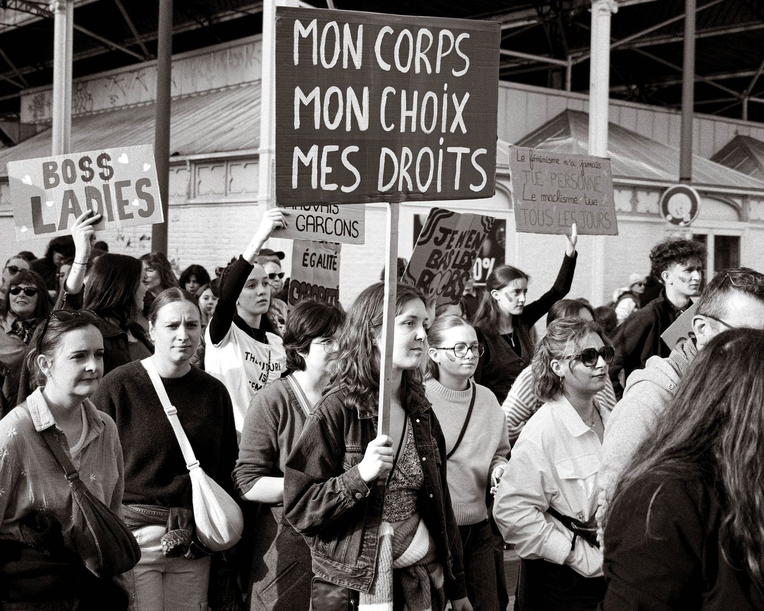 photo prise lors de la manifestation pour la journée du droit des femmes le 8 mars 2026 à Lille.