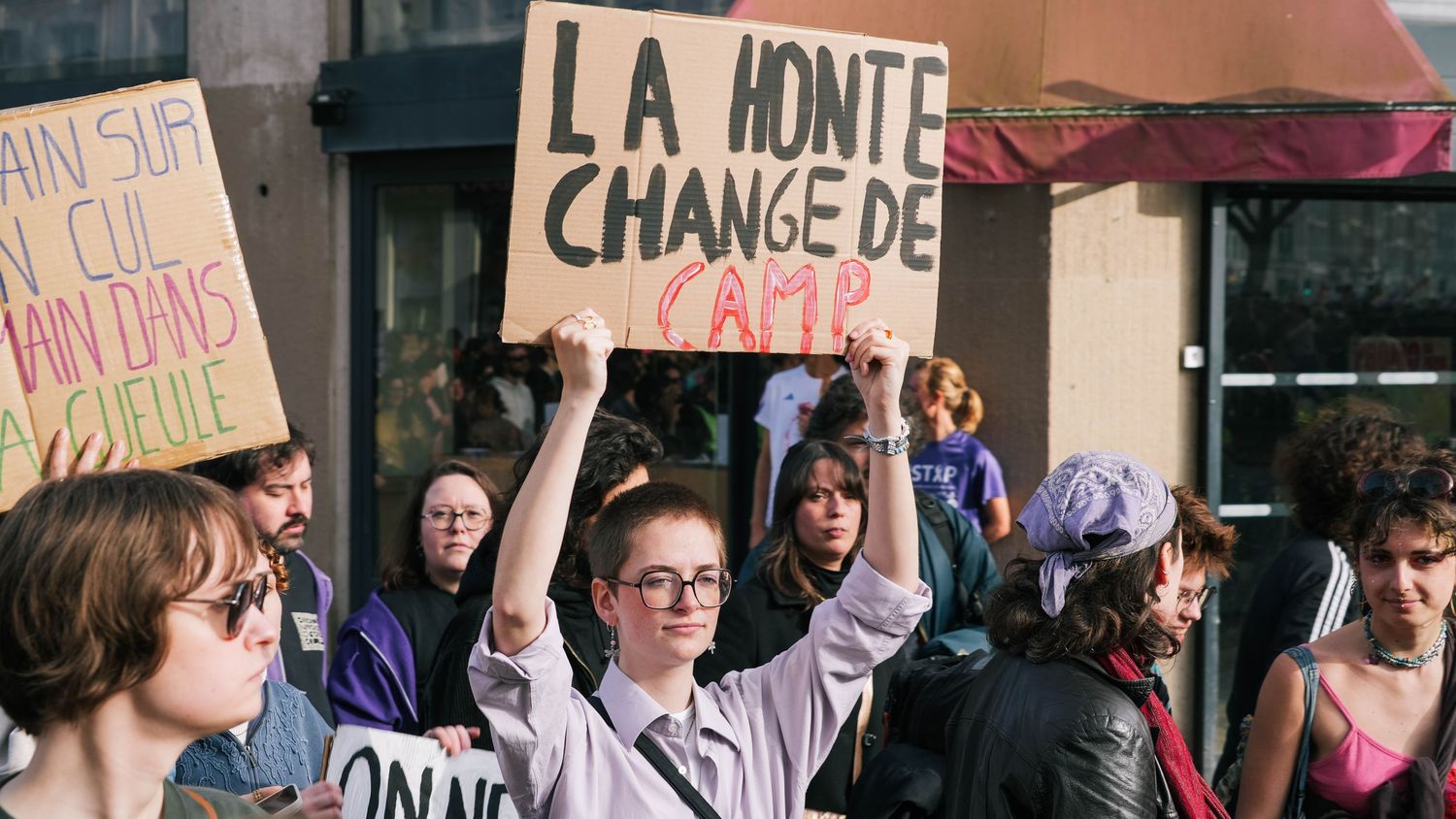 photo prise lors de la manifestation pour la journée du droit des femmes le 8 mars 2026 à Lille.