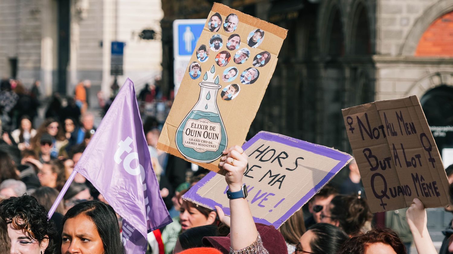 photo prise lors de la manifestation pour la journée du droit des femmes le 8 mars 2026 à Lille.