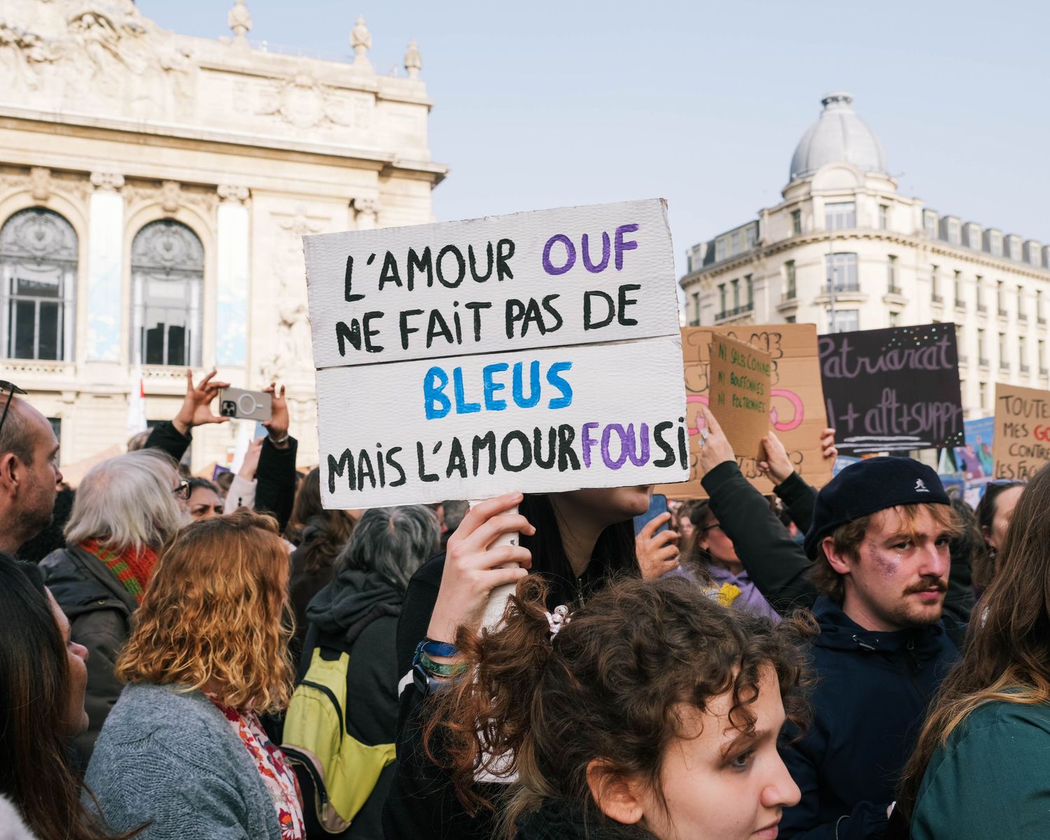 photo prise lors de la manifestation pour la journée du droit des femmes le 8 mars 2026 à Lille.