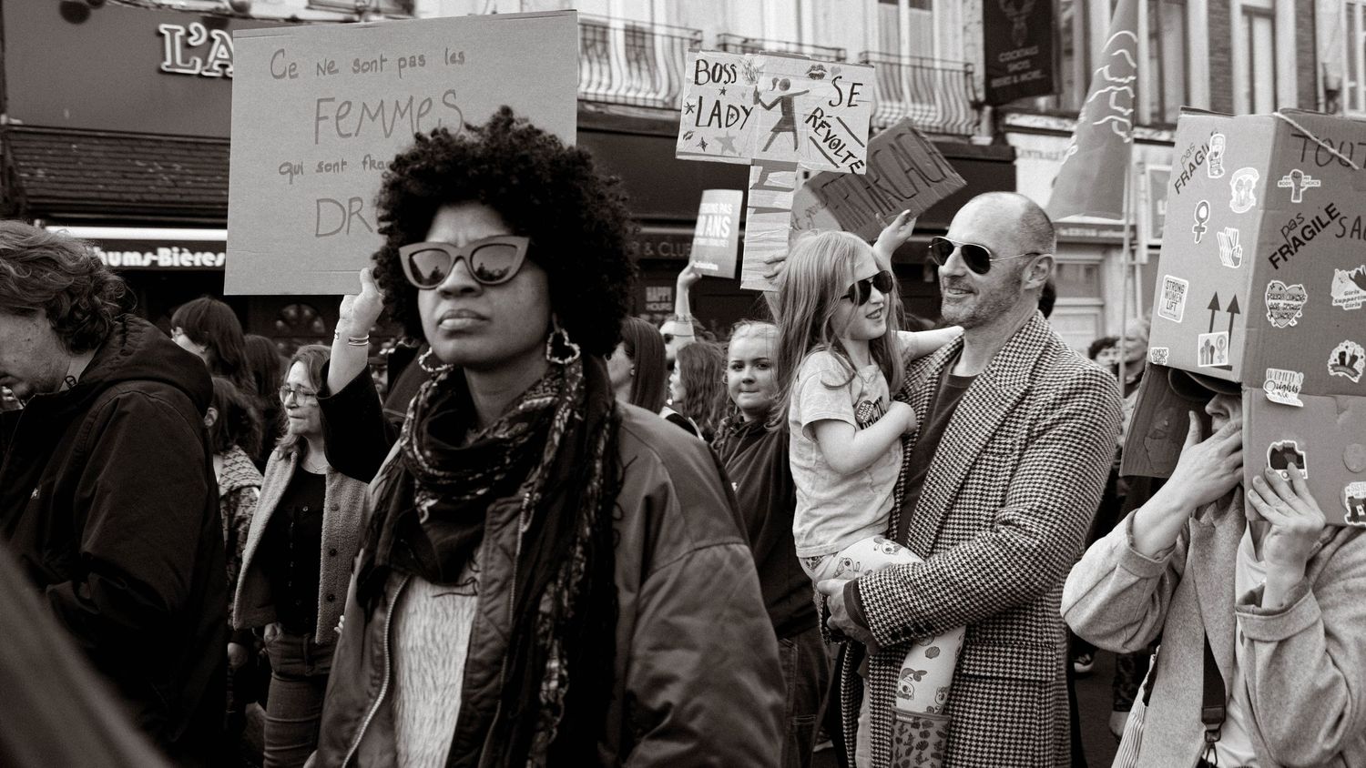 photo prise lors de la manifestation pour la journée du droit des femmes le 8 mars 2026 à Lille.