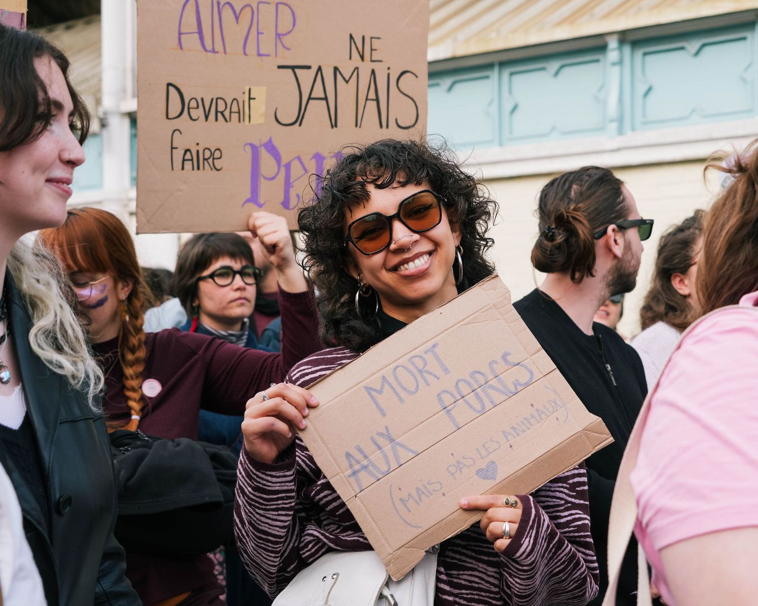 photo prise lors de la manifestation pour la journée du droit des femmes le 8 mars 2026 à Lille.