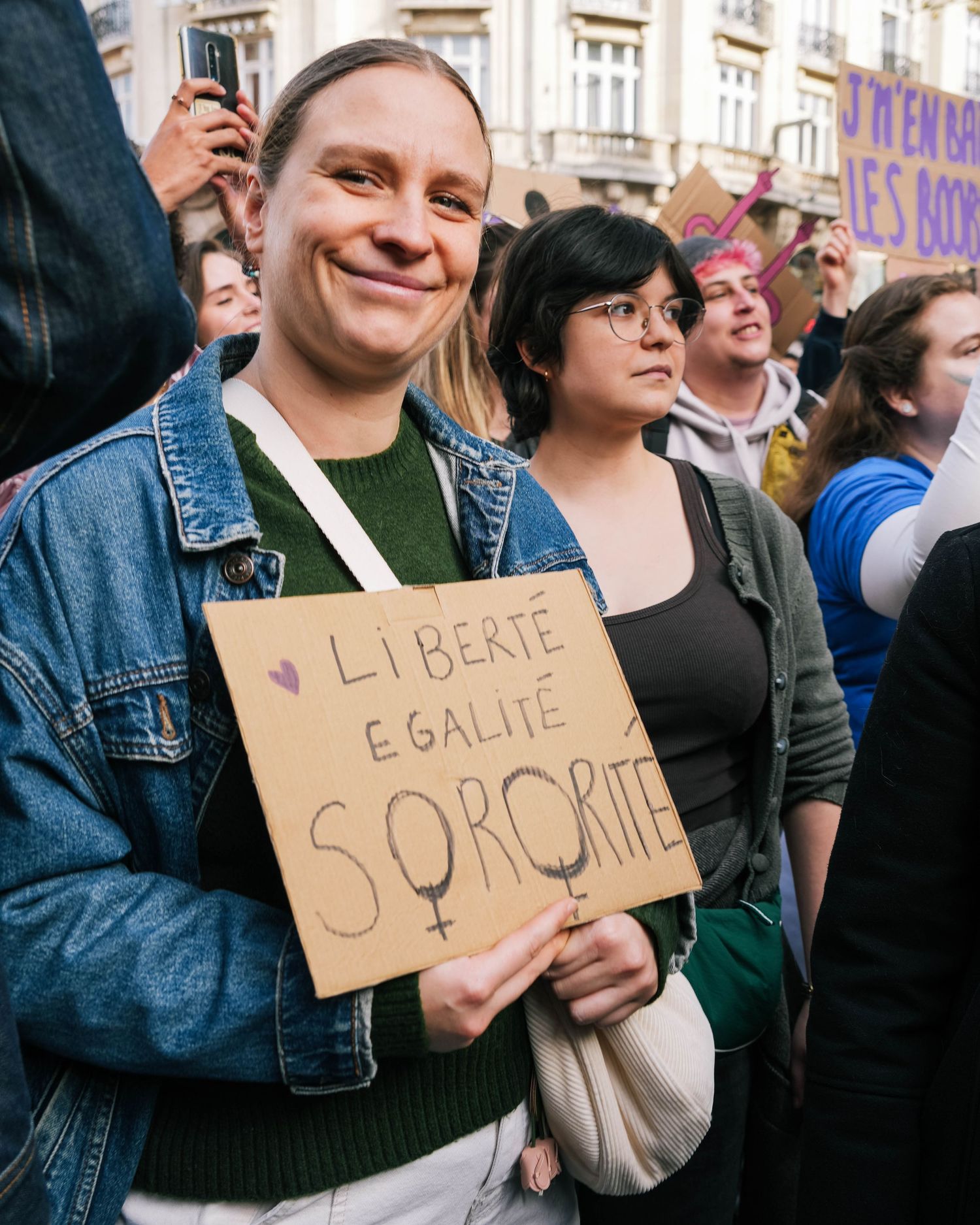 photo prise lors de la manifestation pour la journée du droit des femmes le 8 mars 2026 à Lille.