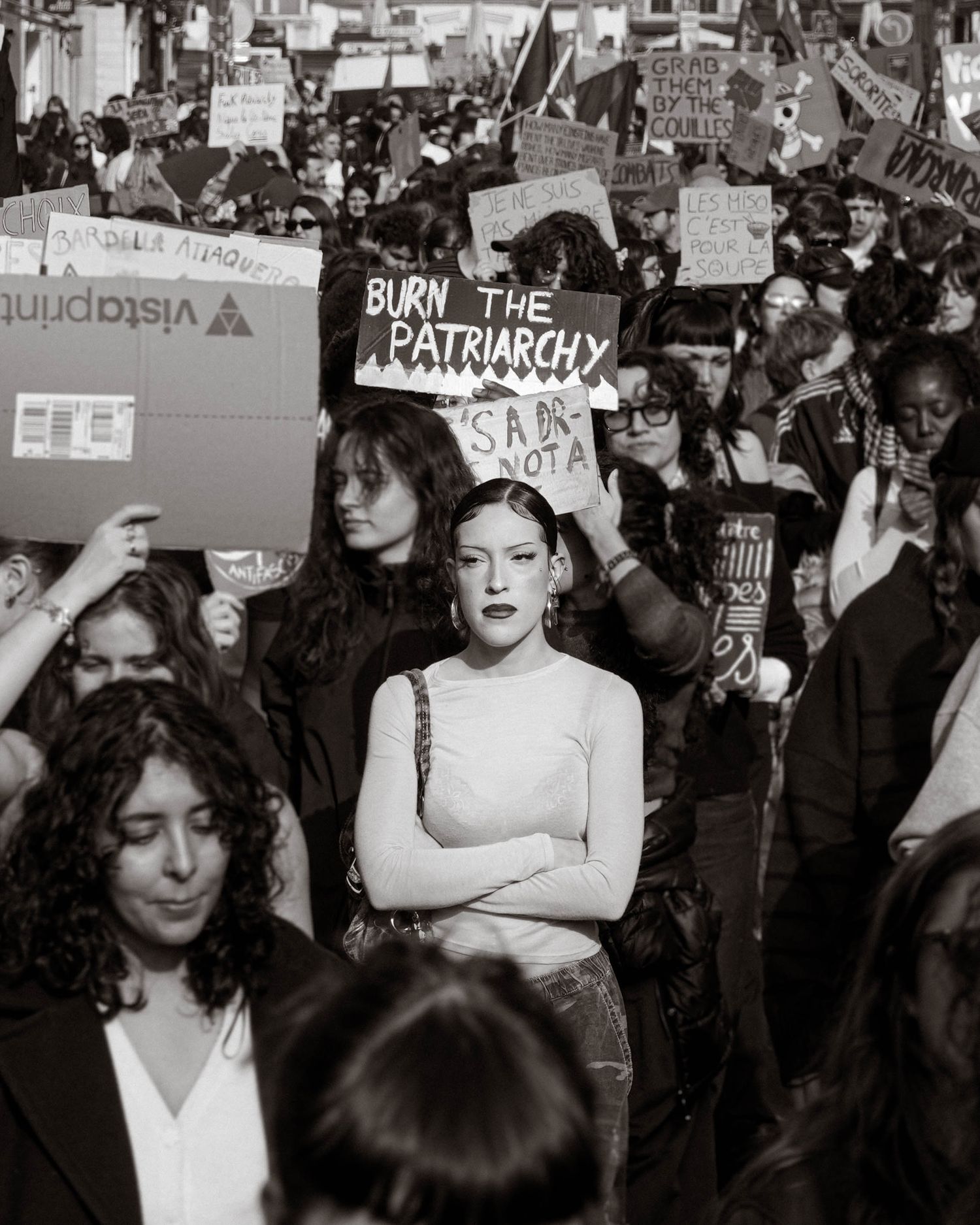 photo prise lors de la manifestation pour la journée du droit des femmes le 8 mars 2026 à Lille.