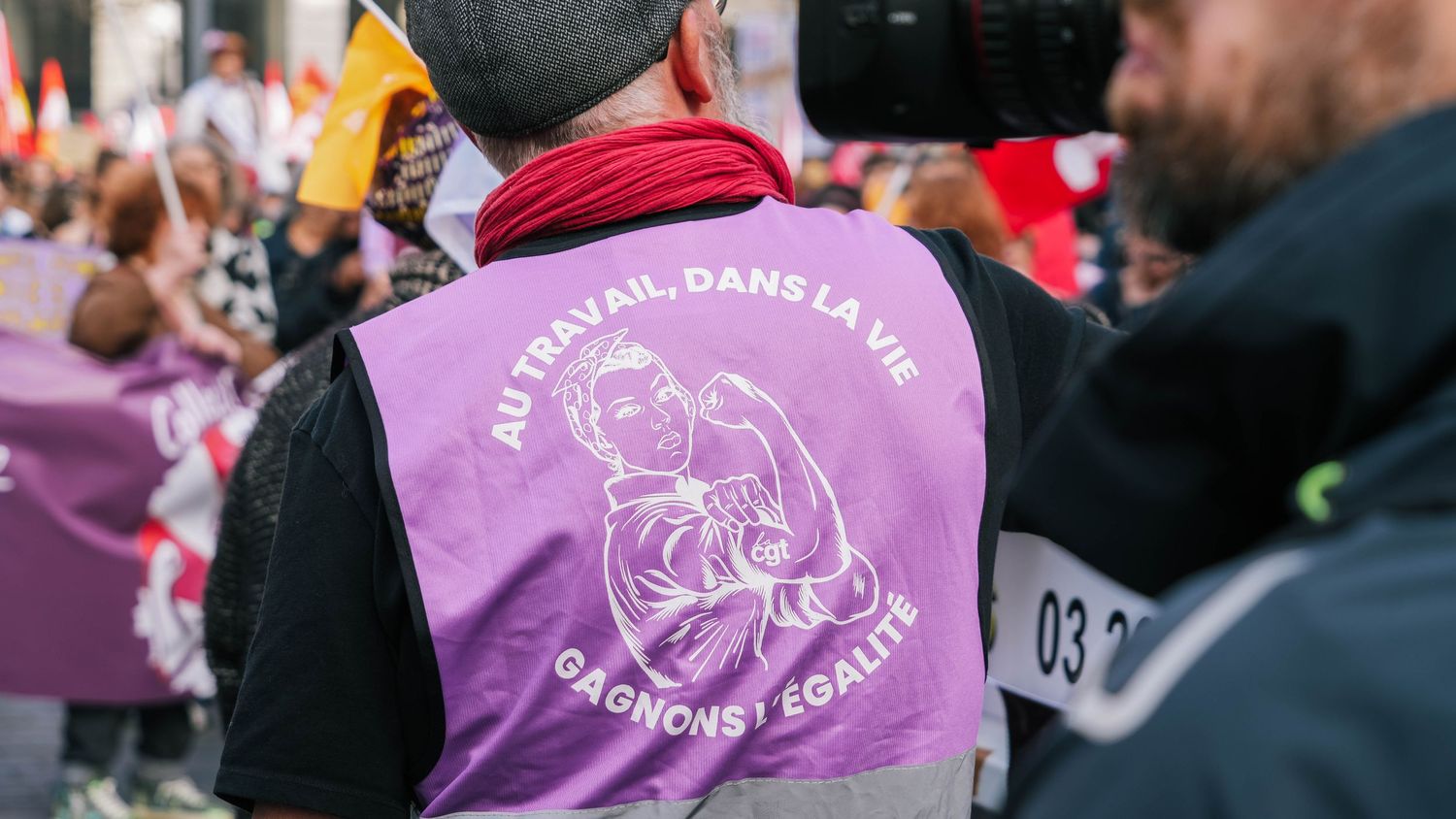 photo prise lors de la manifestation pour la journée du droit des femmes le 8 mars 2026 à Lille.