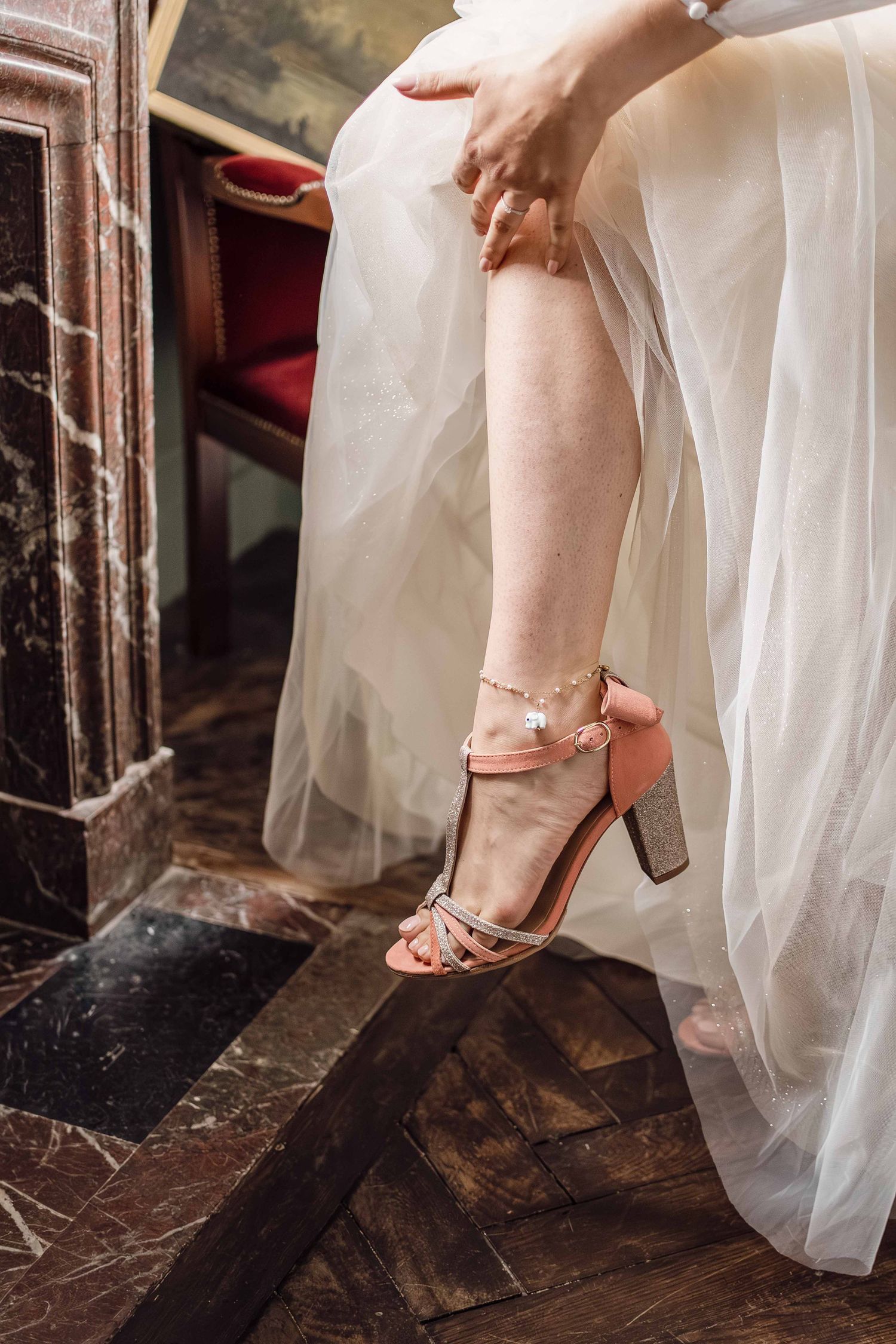 Photographe mariage Le Mans - Préparatifs de la mariée au château de Vair