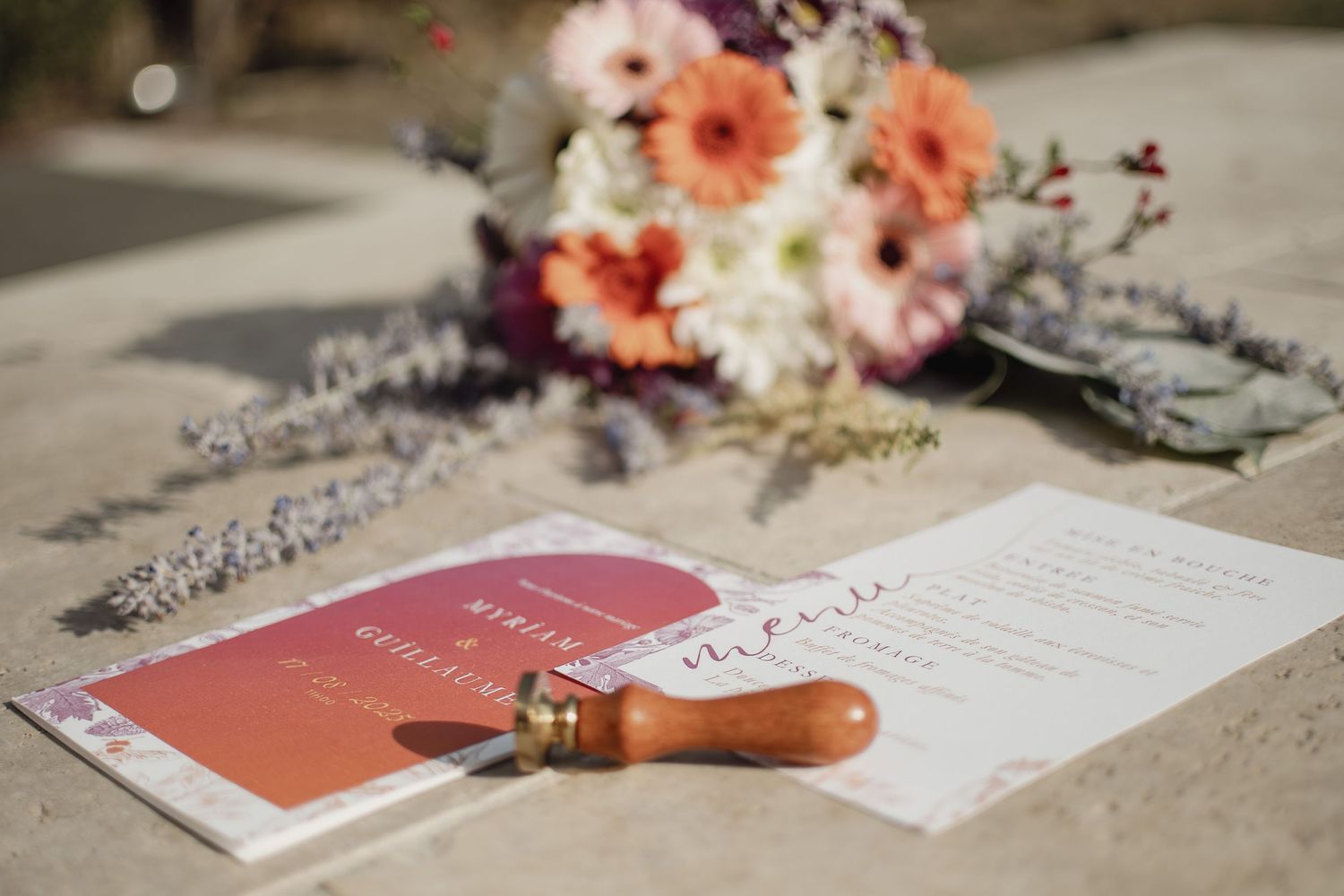 Photographe mariage Le Mans - Flat Lay