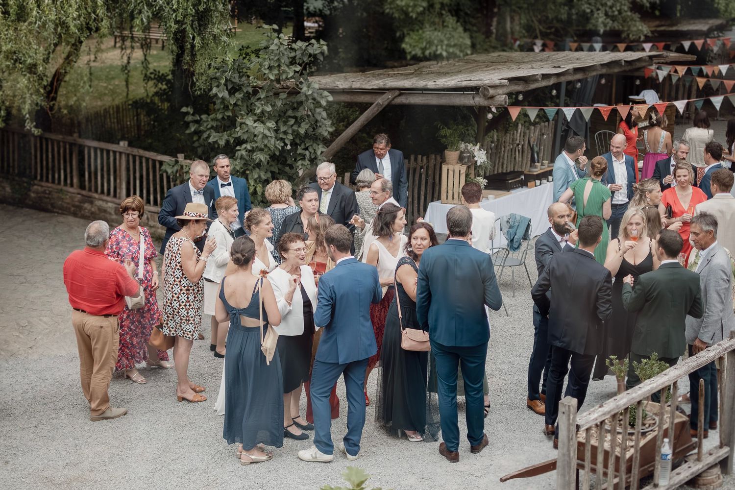 Photographe mariage Le Mans - Vin d'honneur au domaine du Moulin Neuf