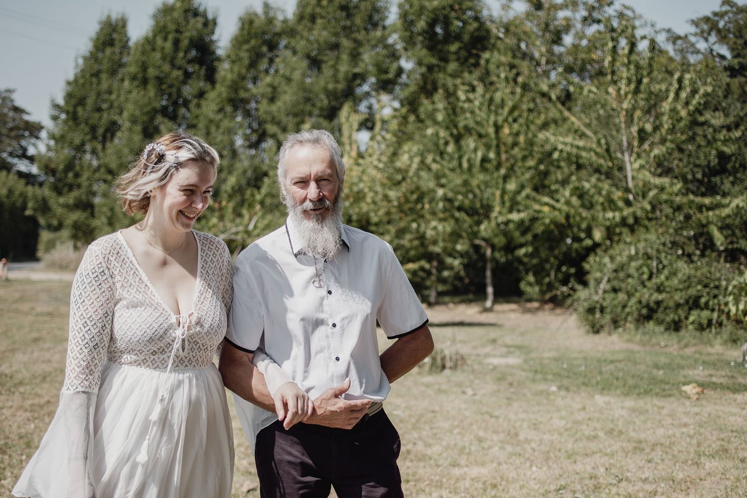 Photographe mariage Le Mans - Cérémonie laïque au château de marigné à Bazouges