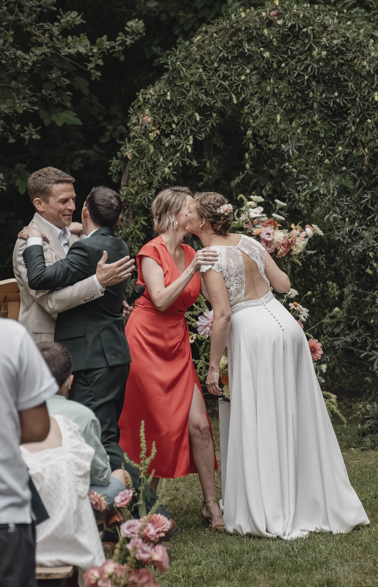 Photographe mariage Le Mans - Echange de voeux au domaine du moulin neuf