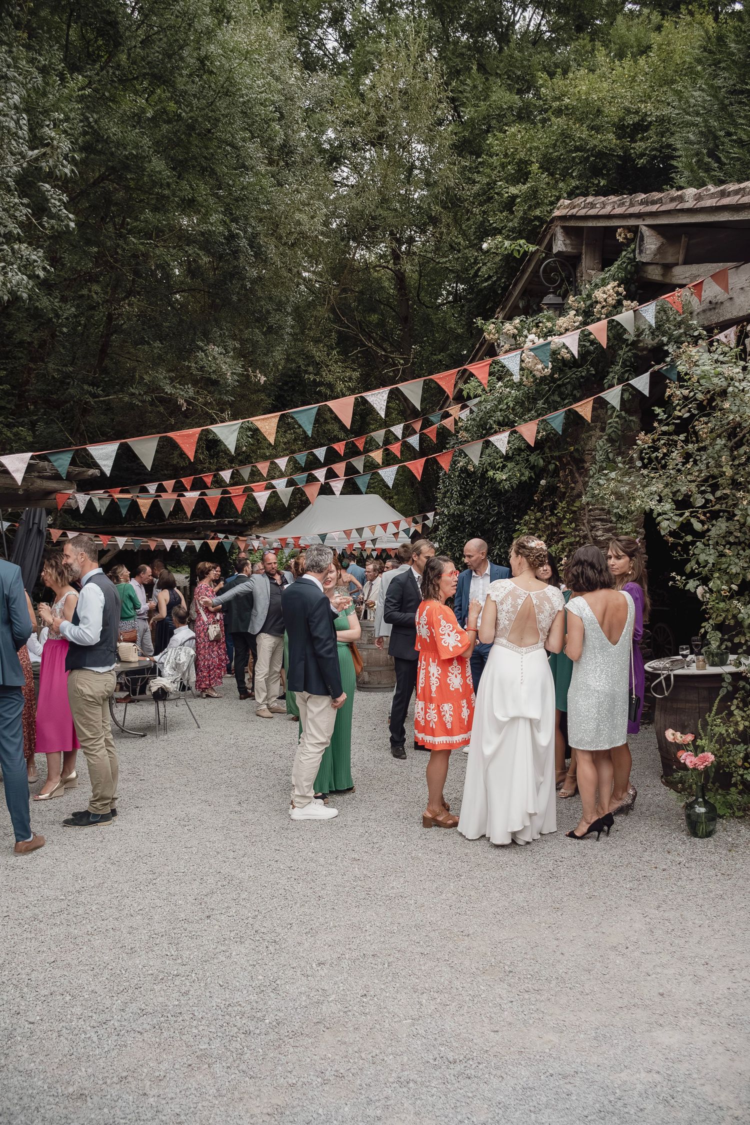 Photographe mariage Le Mans - Vin d'honneur au domaine du Moulin Neuf