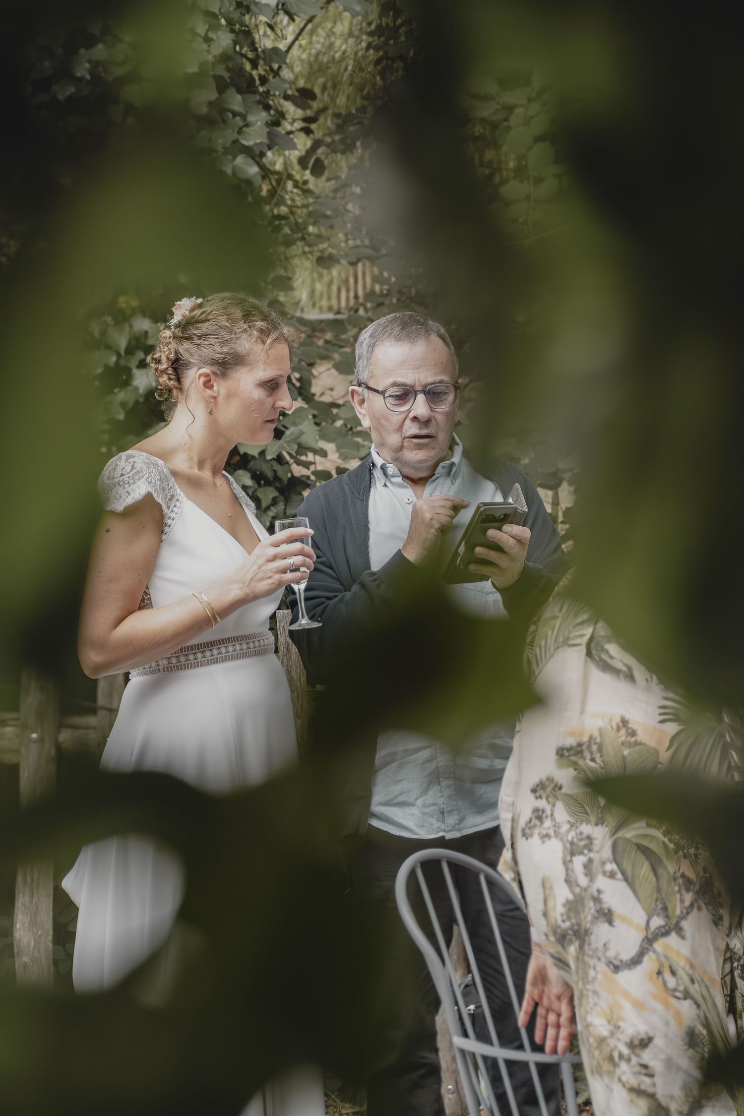 Photographe mariage Le Mans - Vin d'honneur au domaine du Moulin Neuf