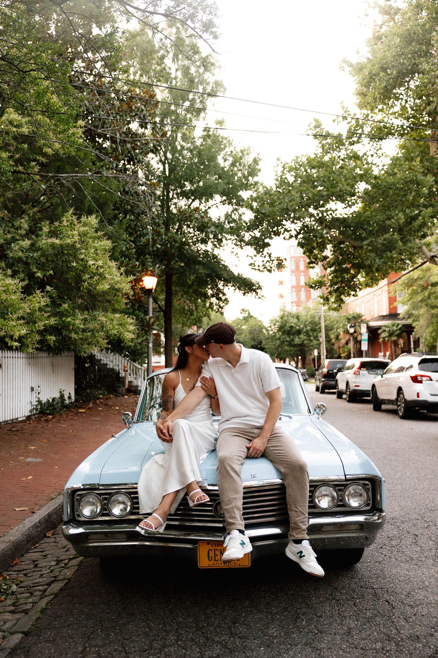 Virginia Beach wedding photographer captures urban engagement session in downtown Norfolk