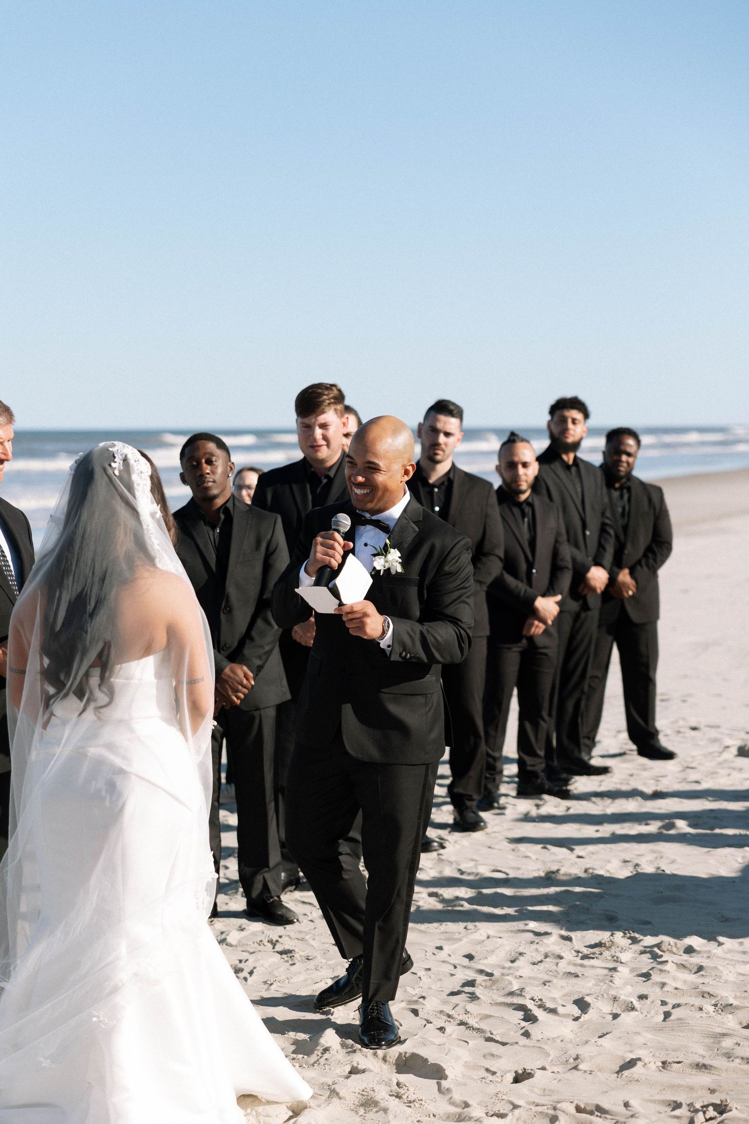 Virginia Beach wedding photographer photographs intimate wedding in the outer banks, nc