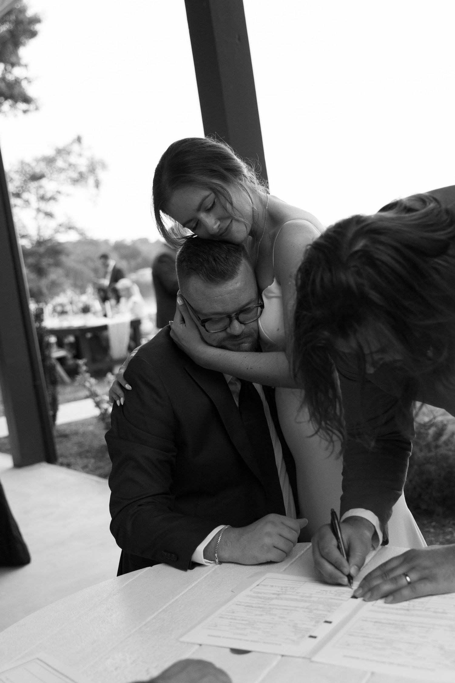 Virginia Beach Wedding photographer photographs intimate wedding on Lake Gaston.
