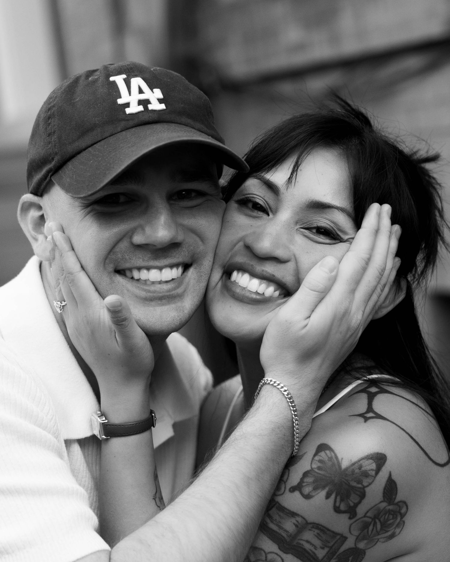 Virginia Beach wedding photographer captures urban engagement session in downtown Norfolk