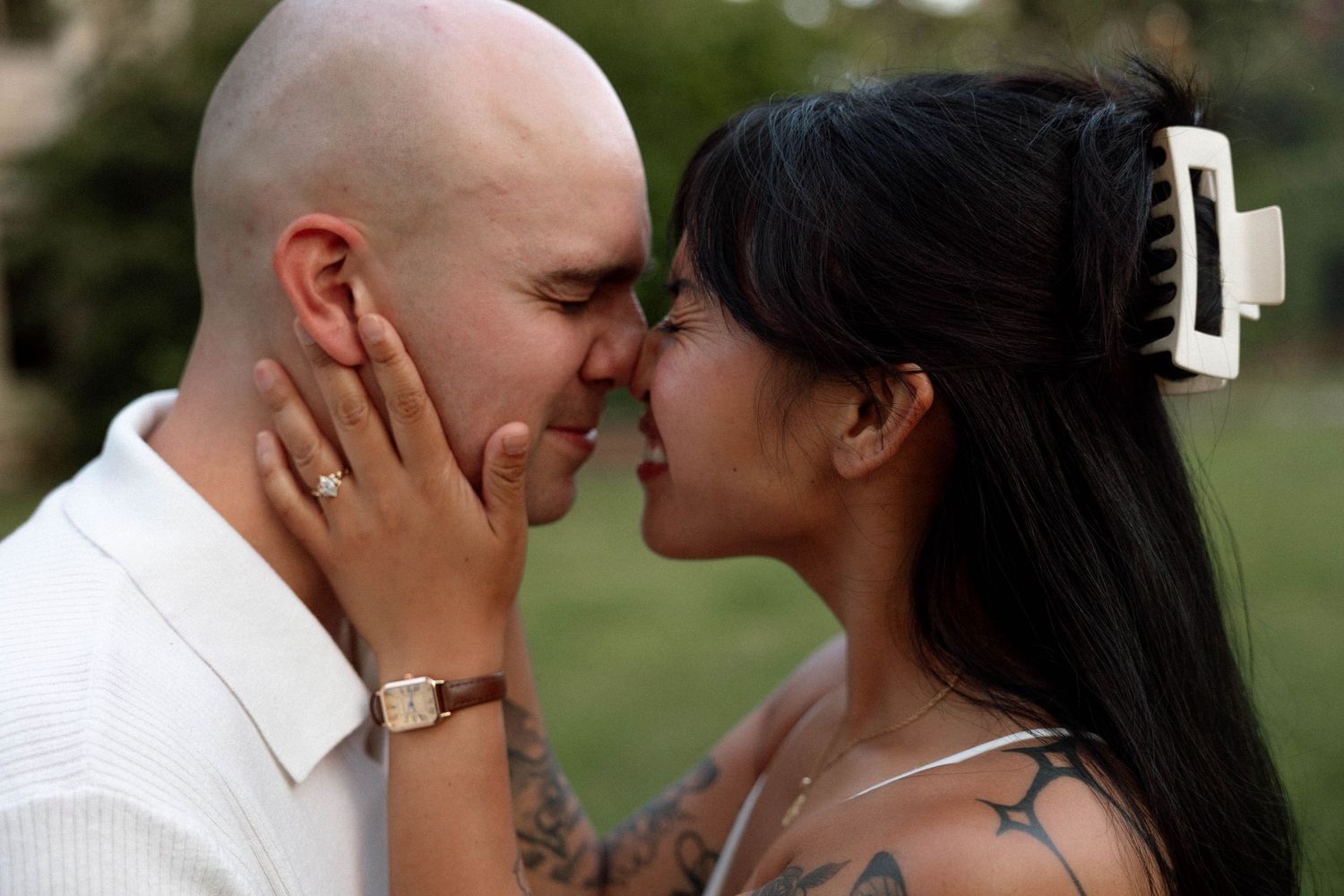 Virginia Beach wedding photographer captures urban engagement session in downtown Norfolk