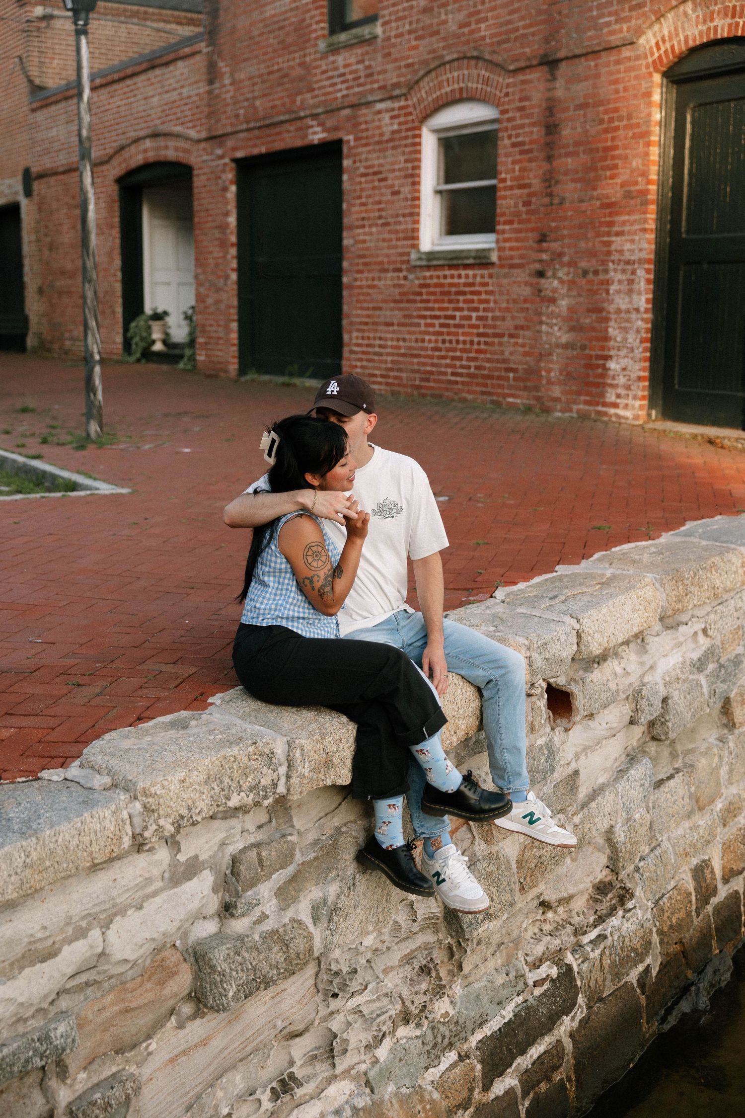 Virginia Beach wedding photographer captures urban engagement session in downtown Norfolk