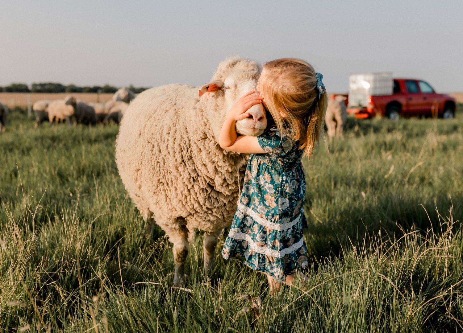 Candid family portrait with natural light and movement in south dakota
