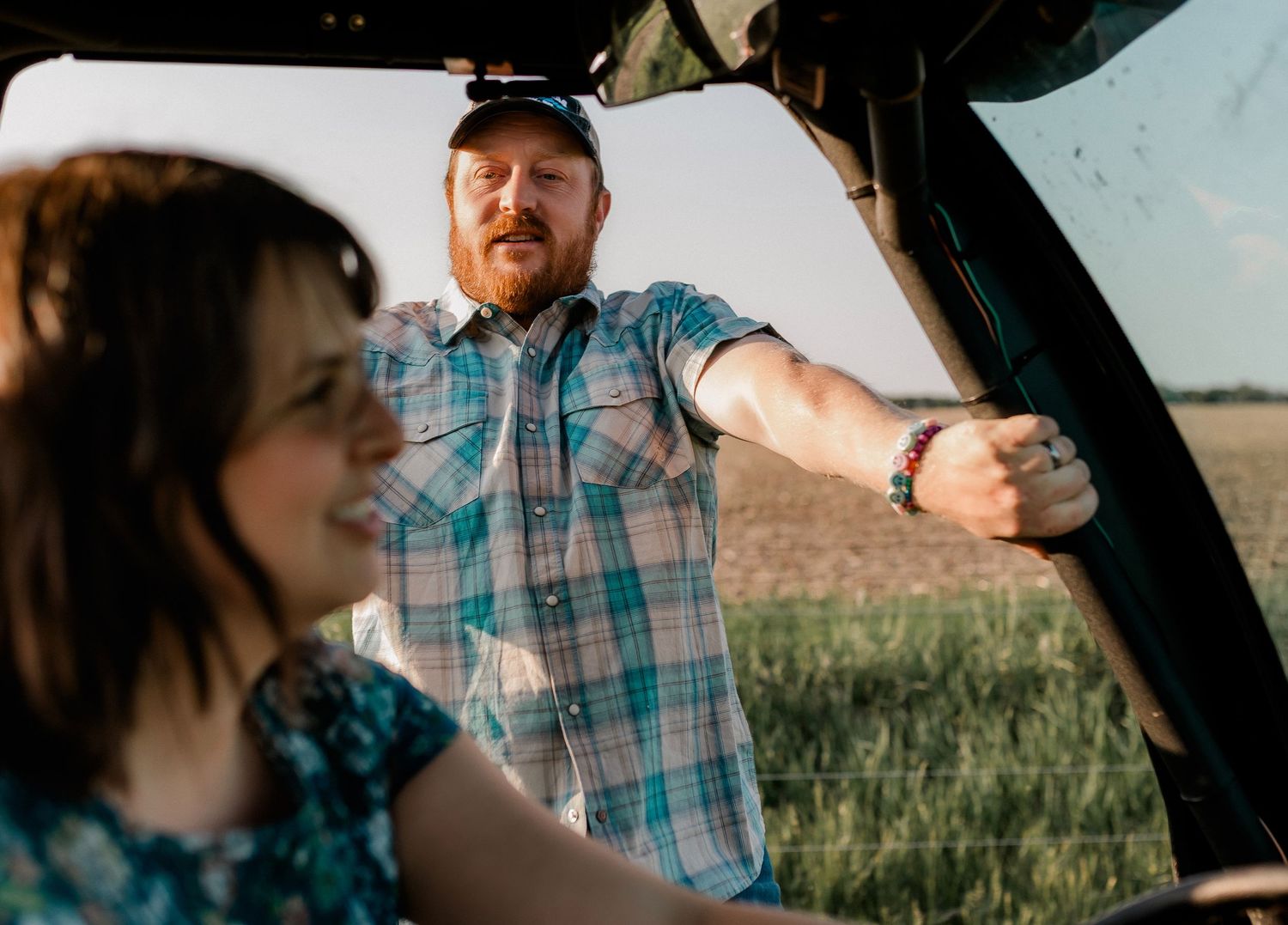 Candid family portrait with natural light and movement in south dakota