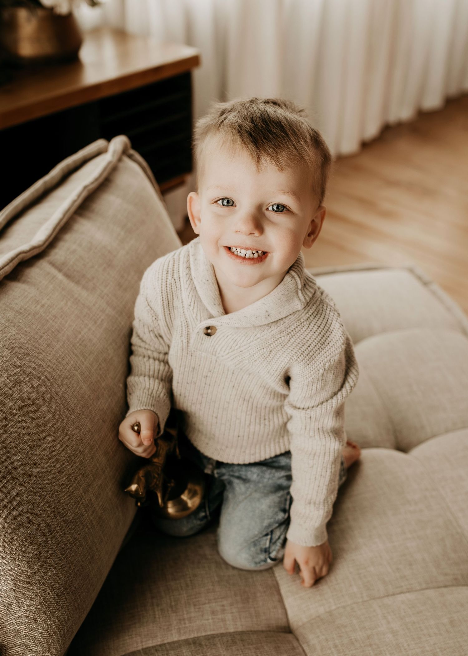 Mini photography session with Catie K Photography in natural light studio