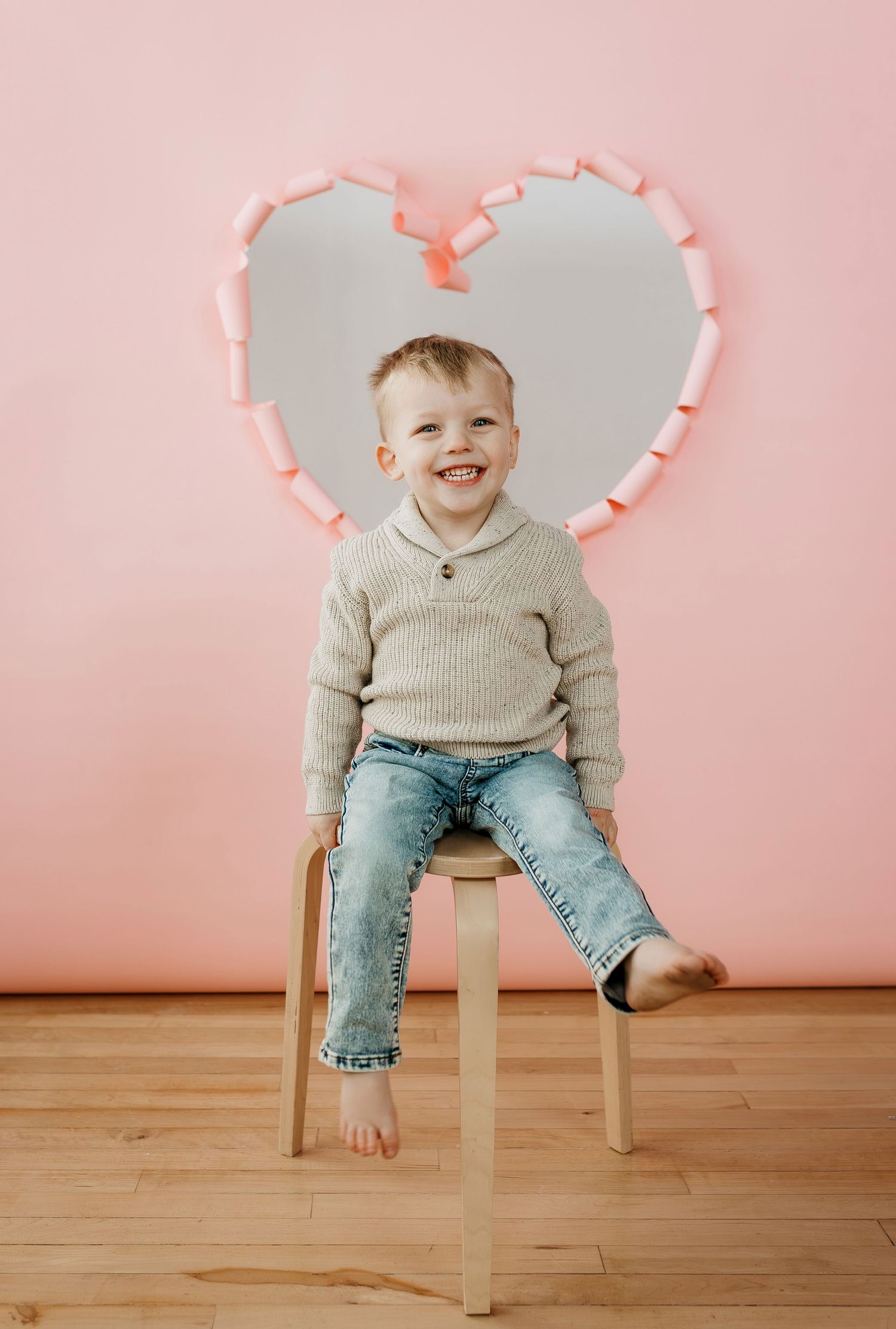 Mini photography session with Catie K Photography in natural light studio