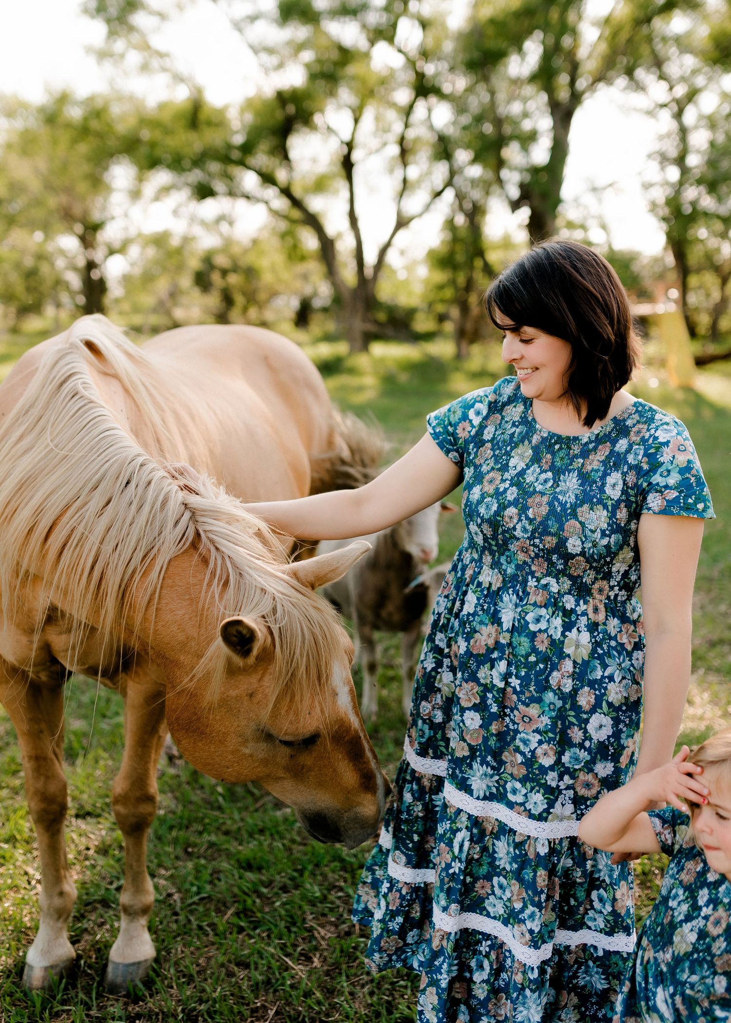Candid family portrait with natural light and movement in south dakota