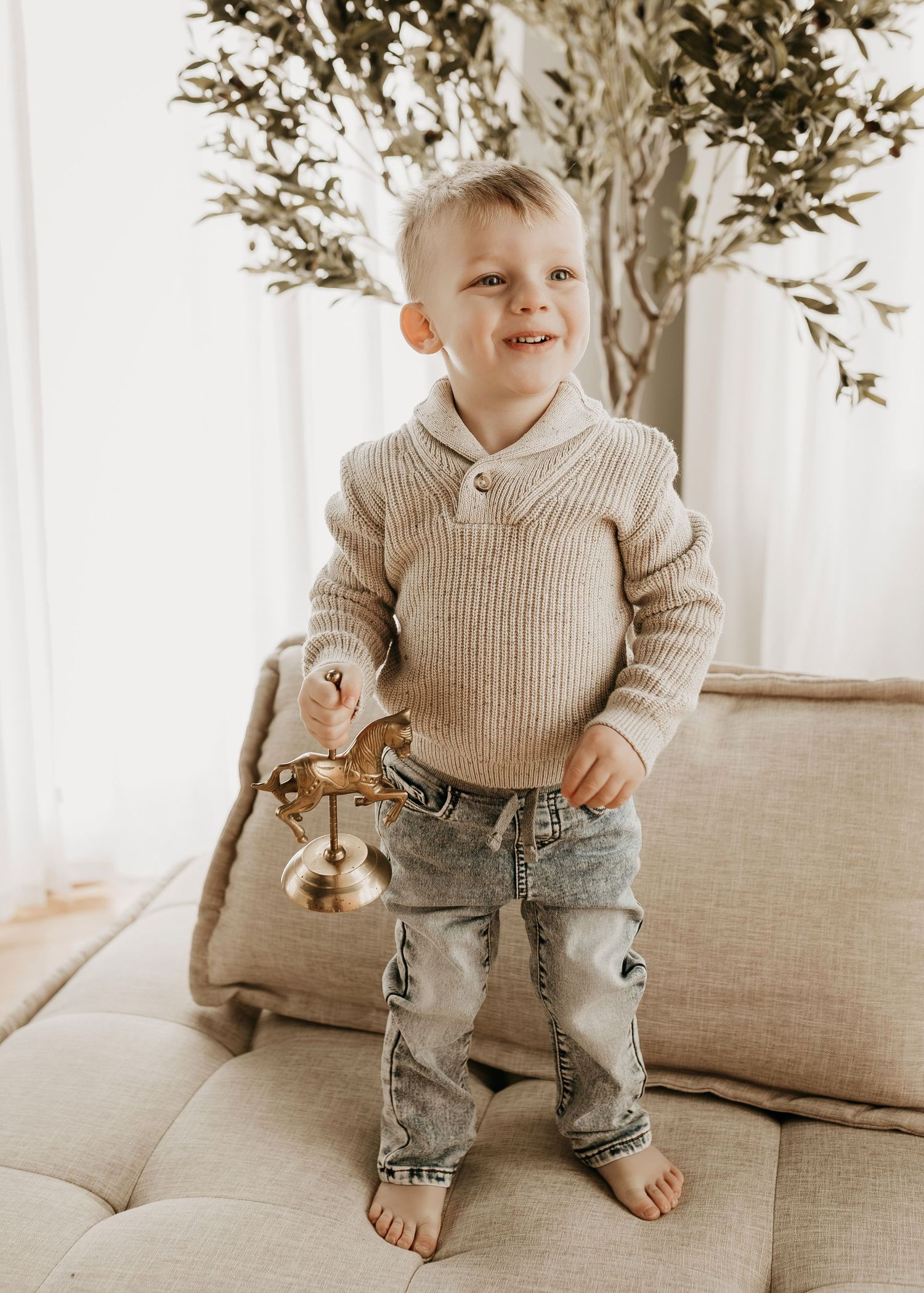 Mini photography session with Catie K Photography in natural light studio