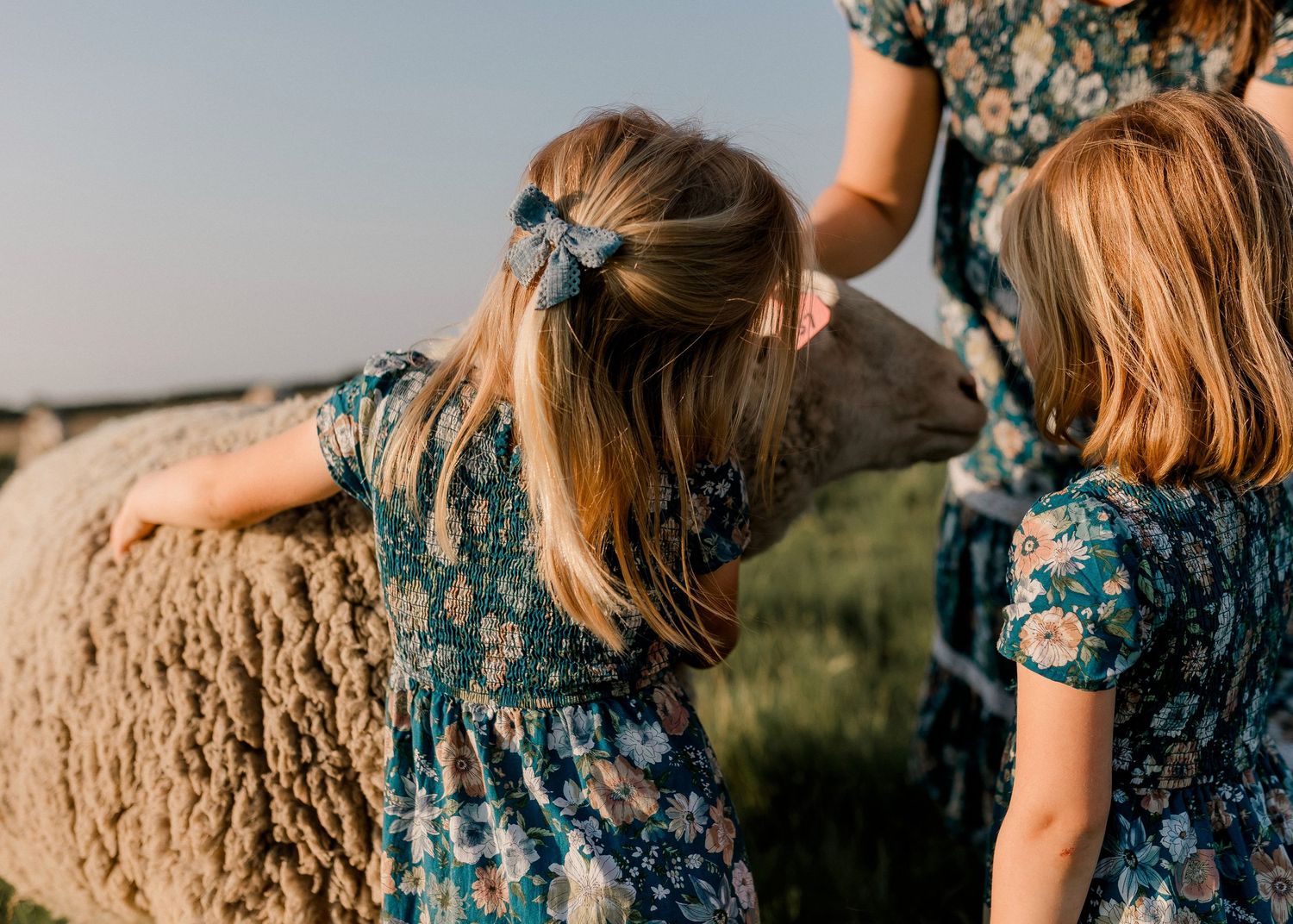 Candid family portrait with natural light and movement in south dakota