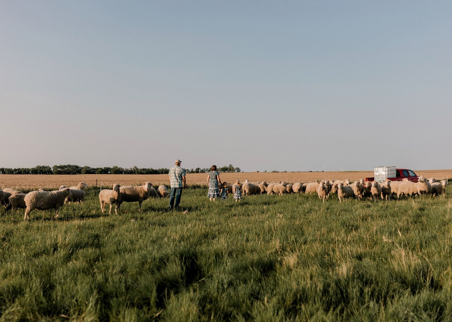Candid family portrait with natural light and movement in south dakota