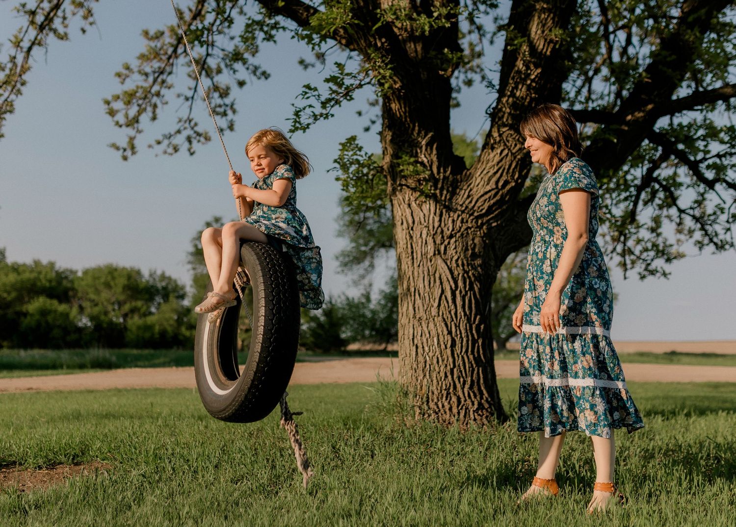 Candid family portrait with natural light and movement in south dakota