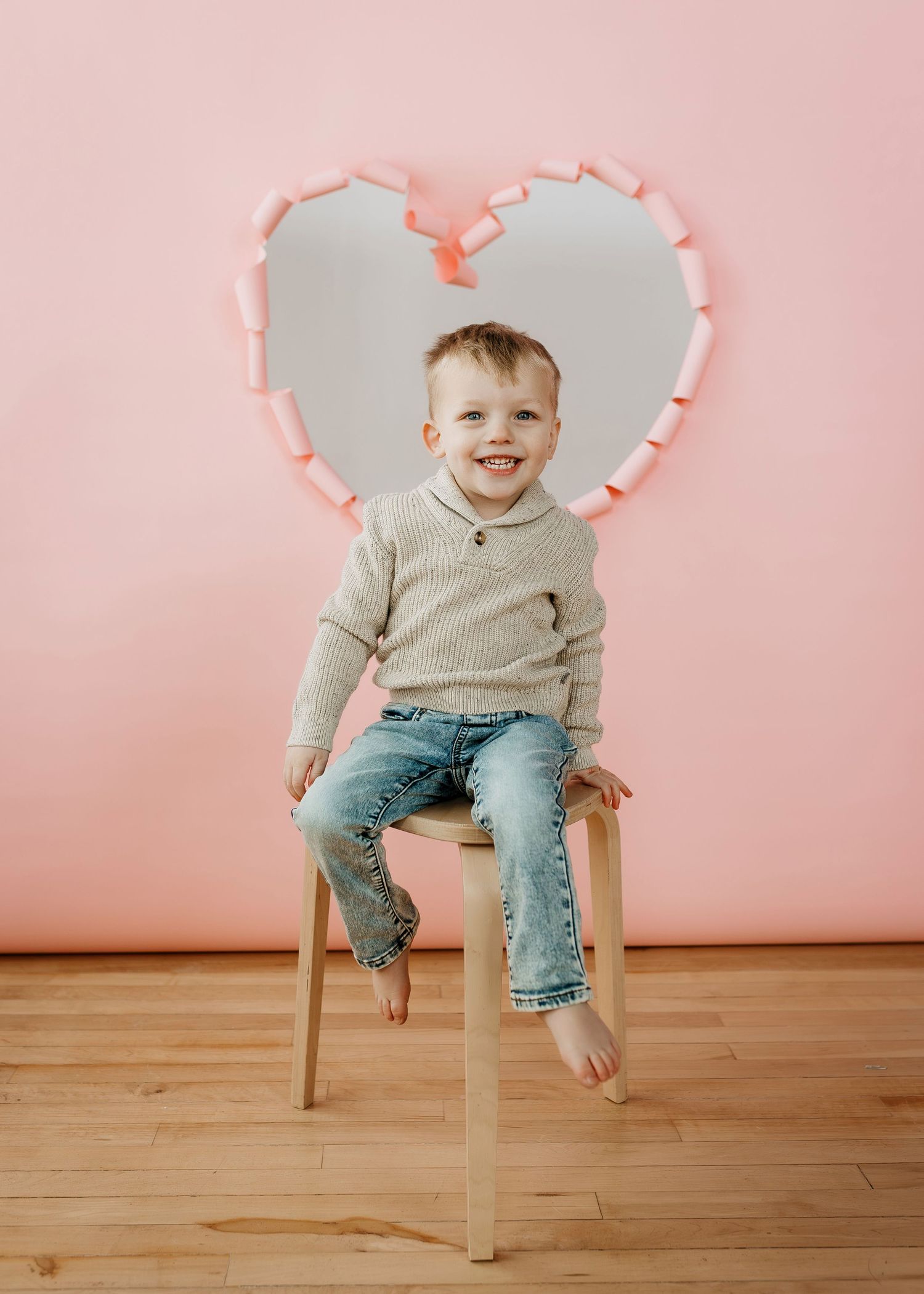 Mini photography session with Catie K Photography in natural light studio
