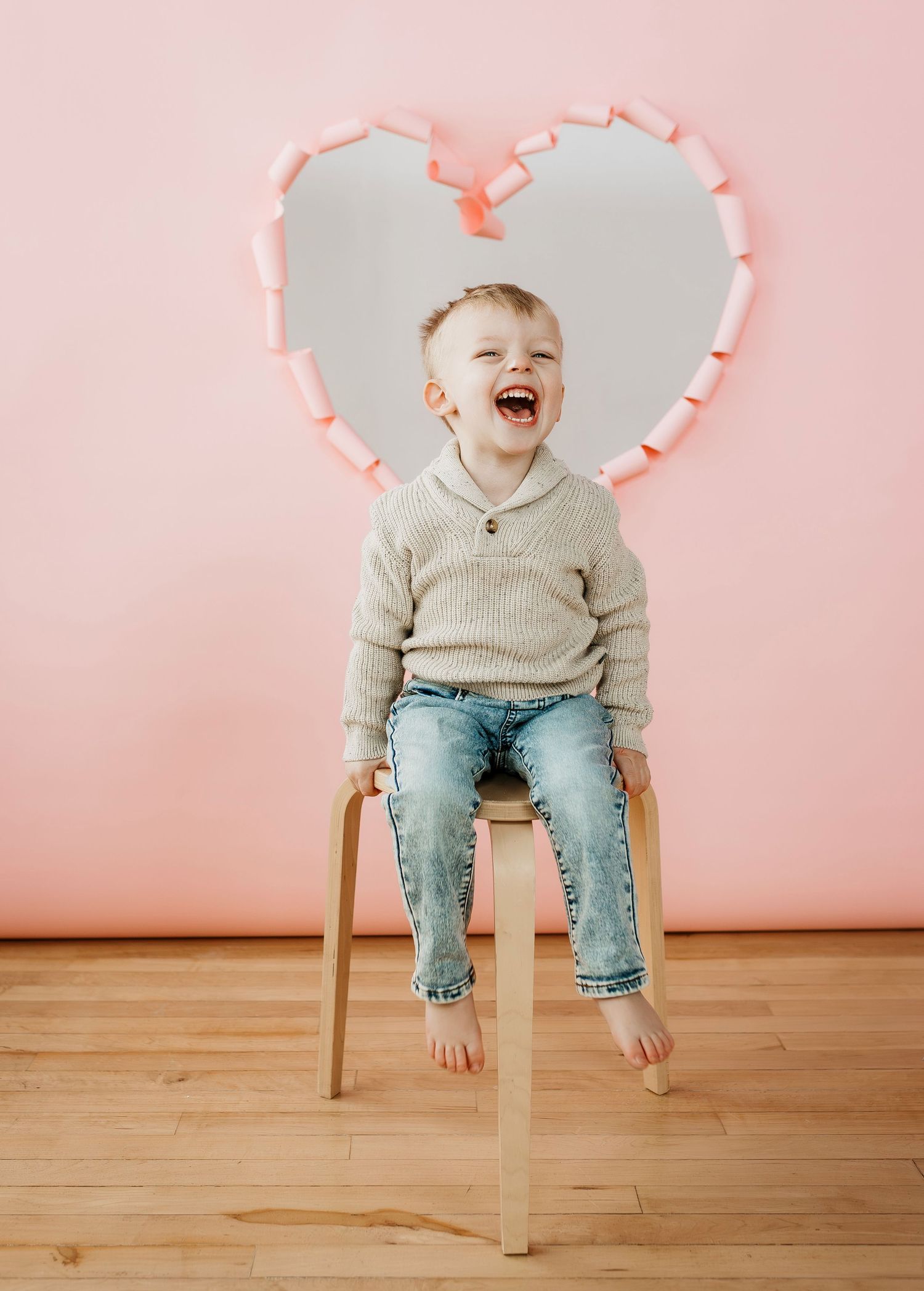 Mini photography session with Catie K Photography in natural light studio