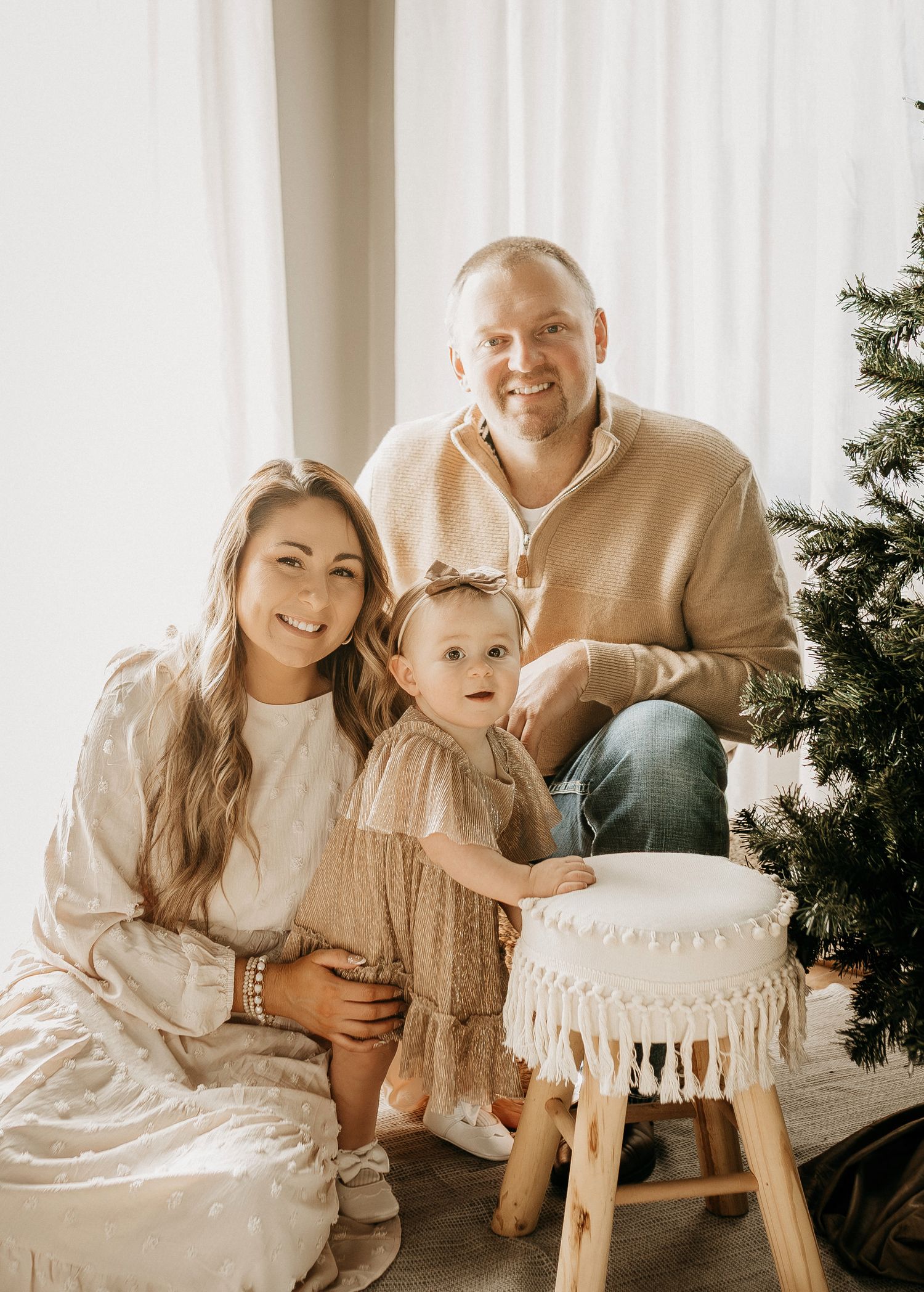 Mini photography session with Catie K Photography in natural light studio