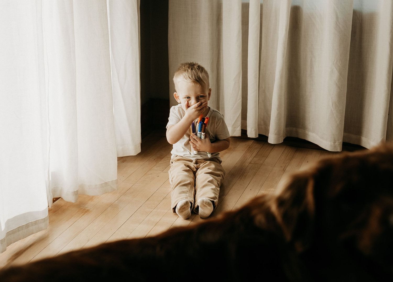 Mini photography session with Catie K Photography in natural light studio