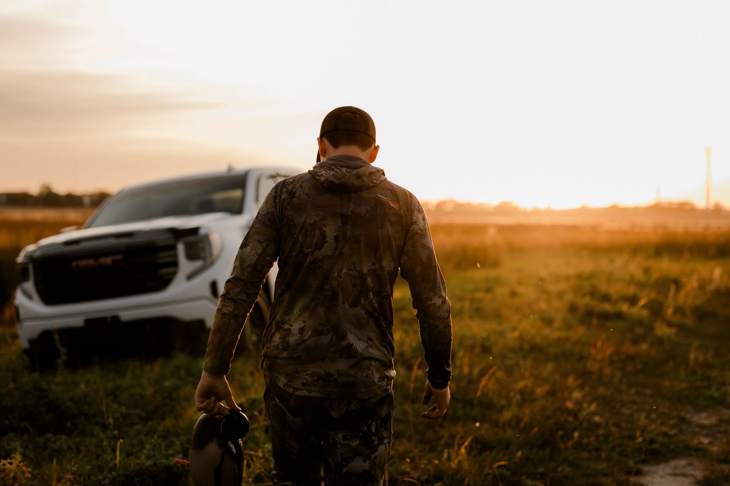 senior in south dakota sunset