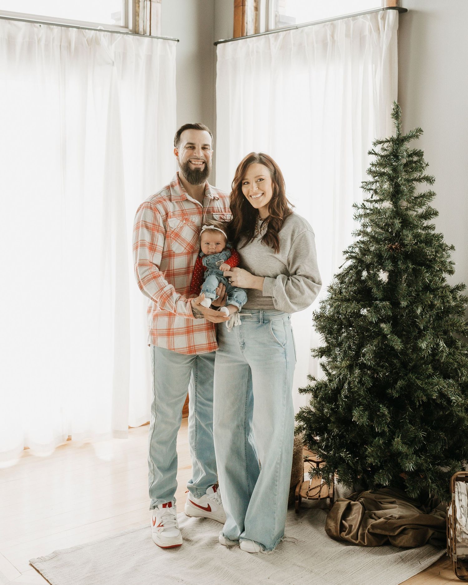 Mini photography session with Catie K Photography in natural light studio