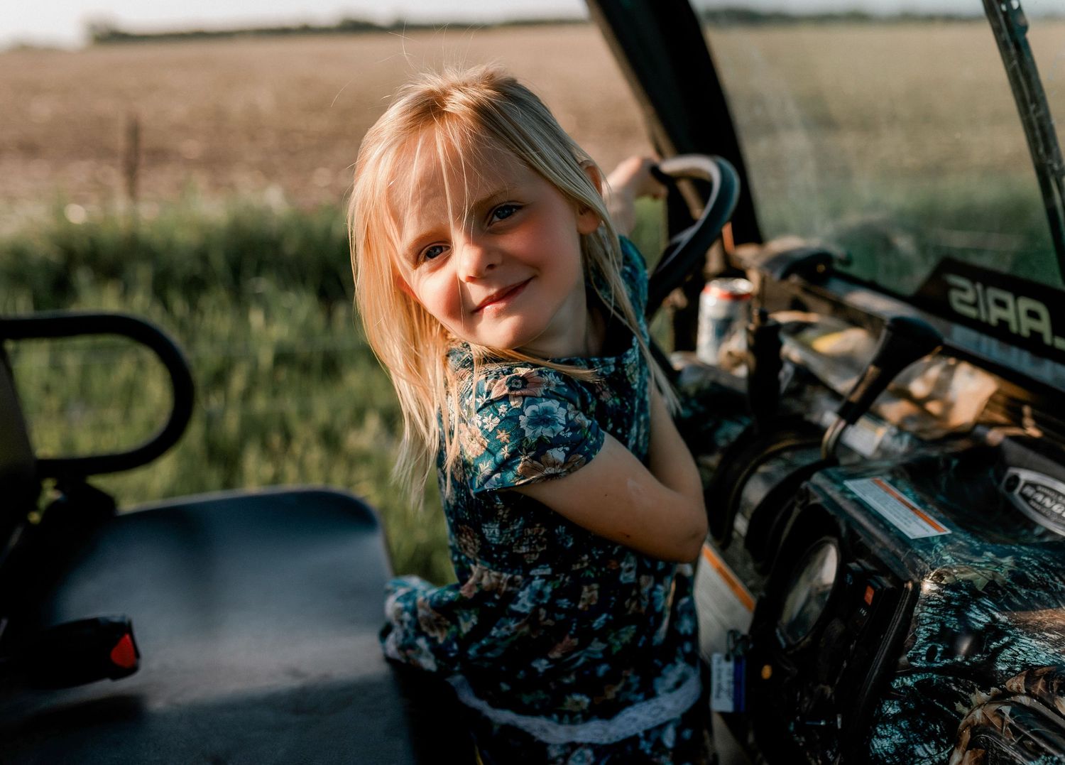 Candid family portrait with natural light and movement in south dakota