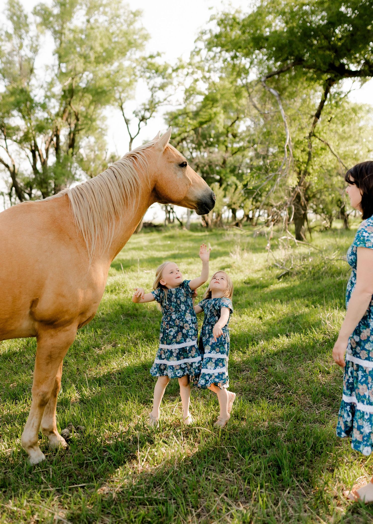 Candid family portrait with natural light and movement in south dakota