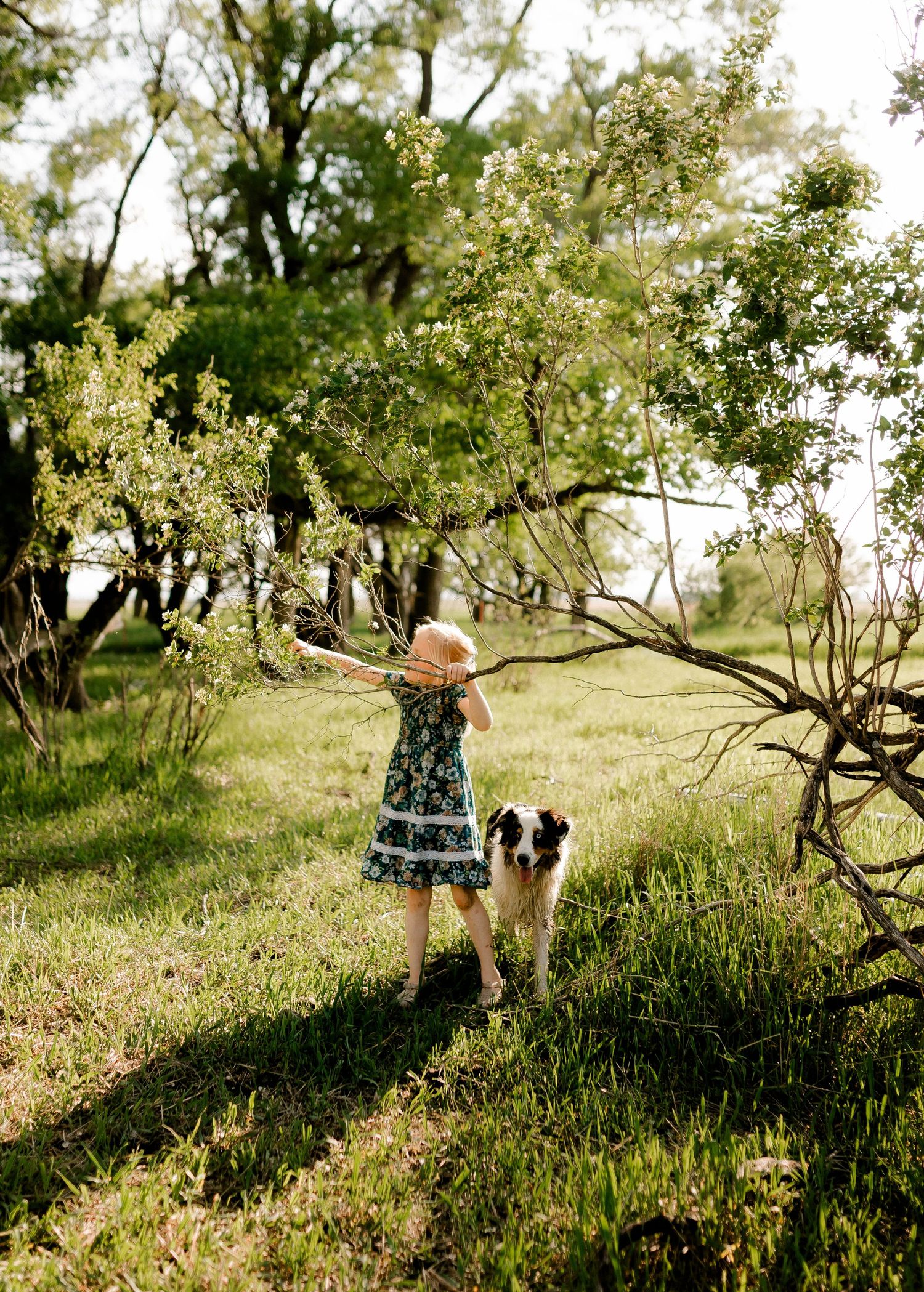 Candid family portrait with natural light and movement in south dakota