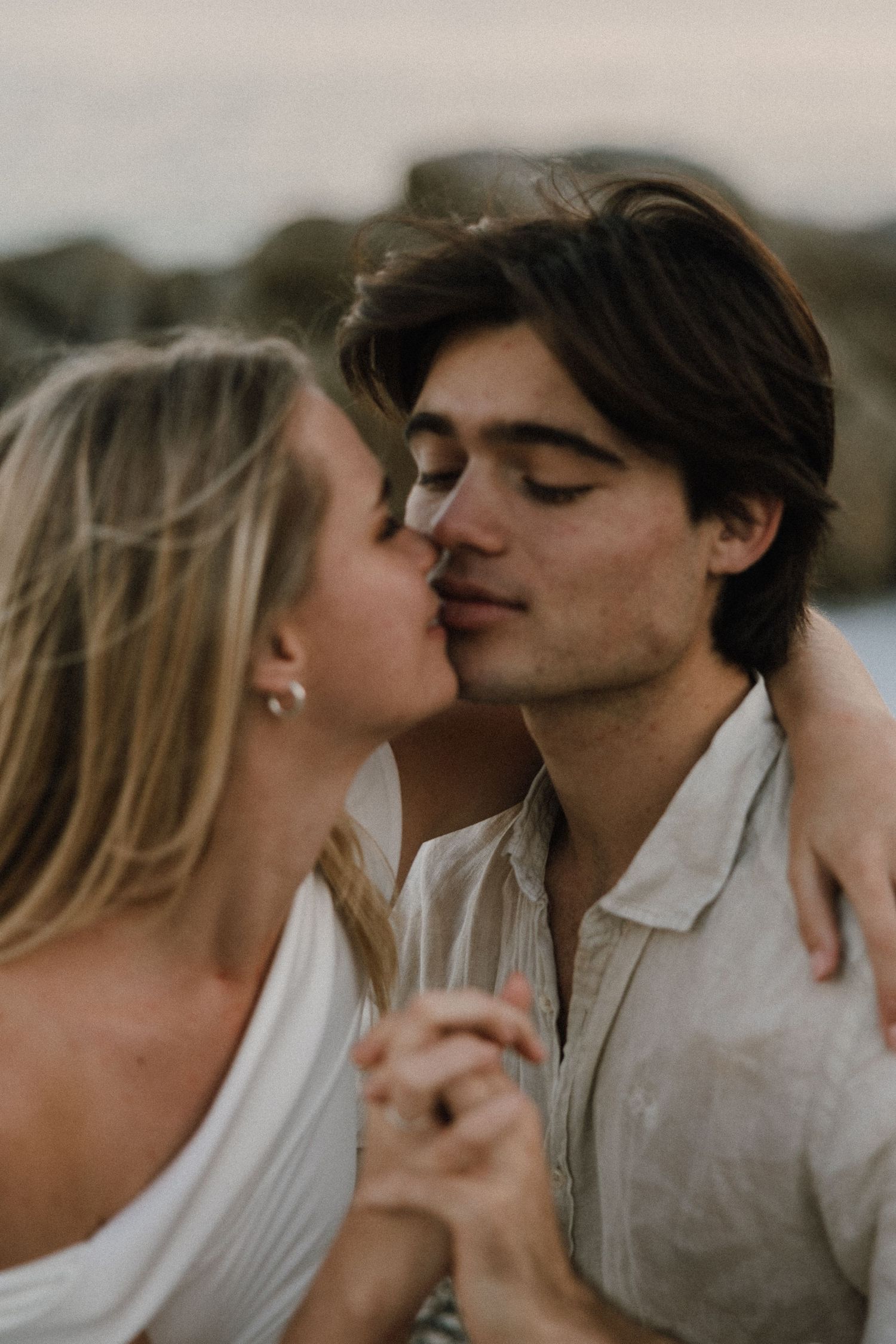 couple on the beach in cape town