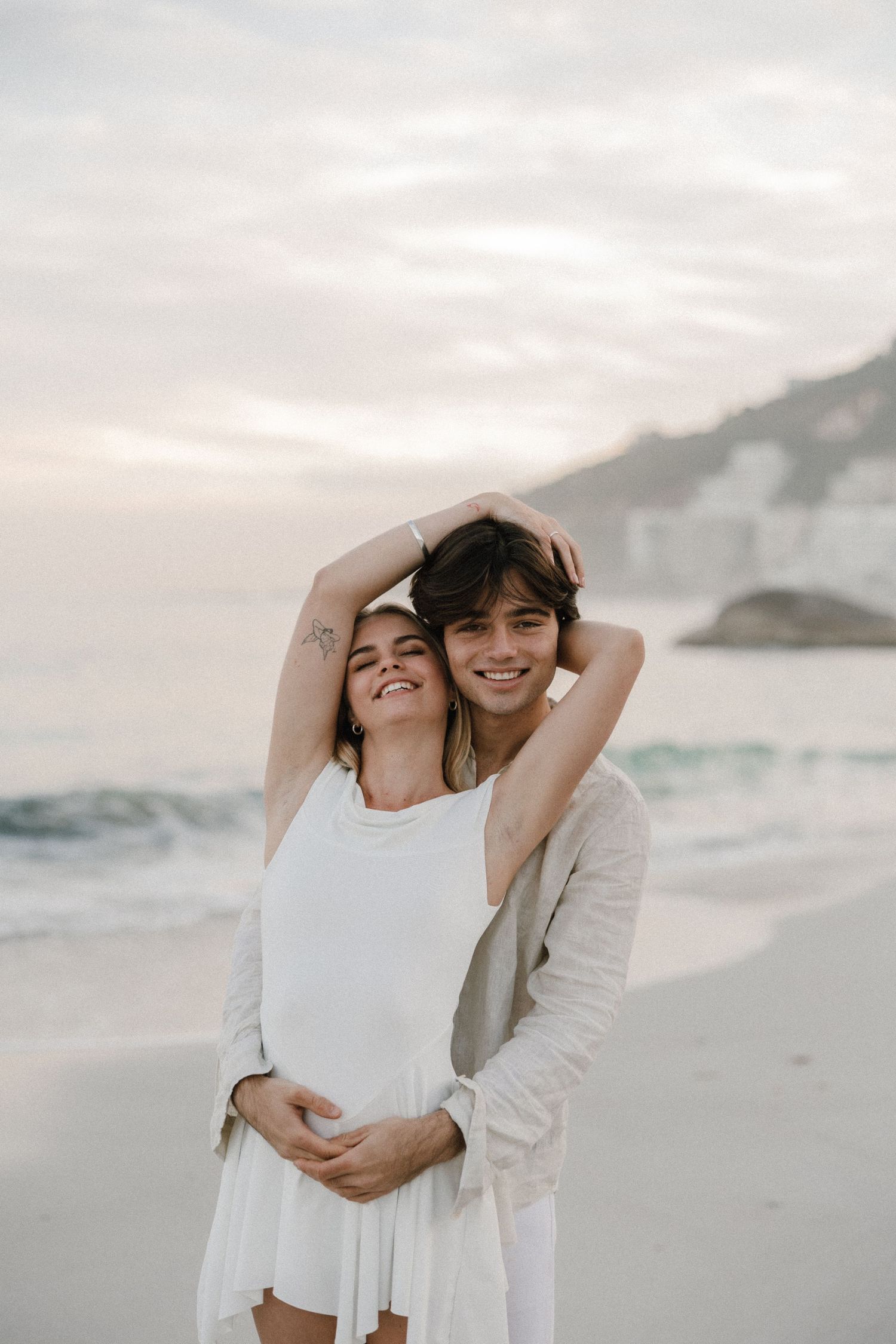 couple on the beach in cape town