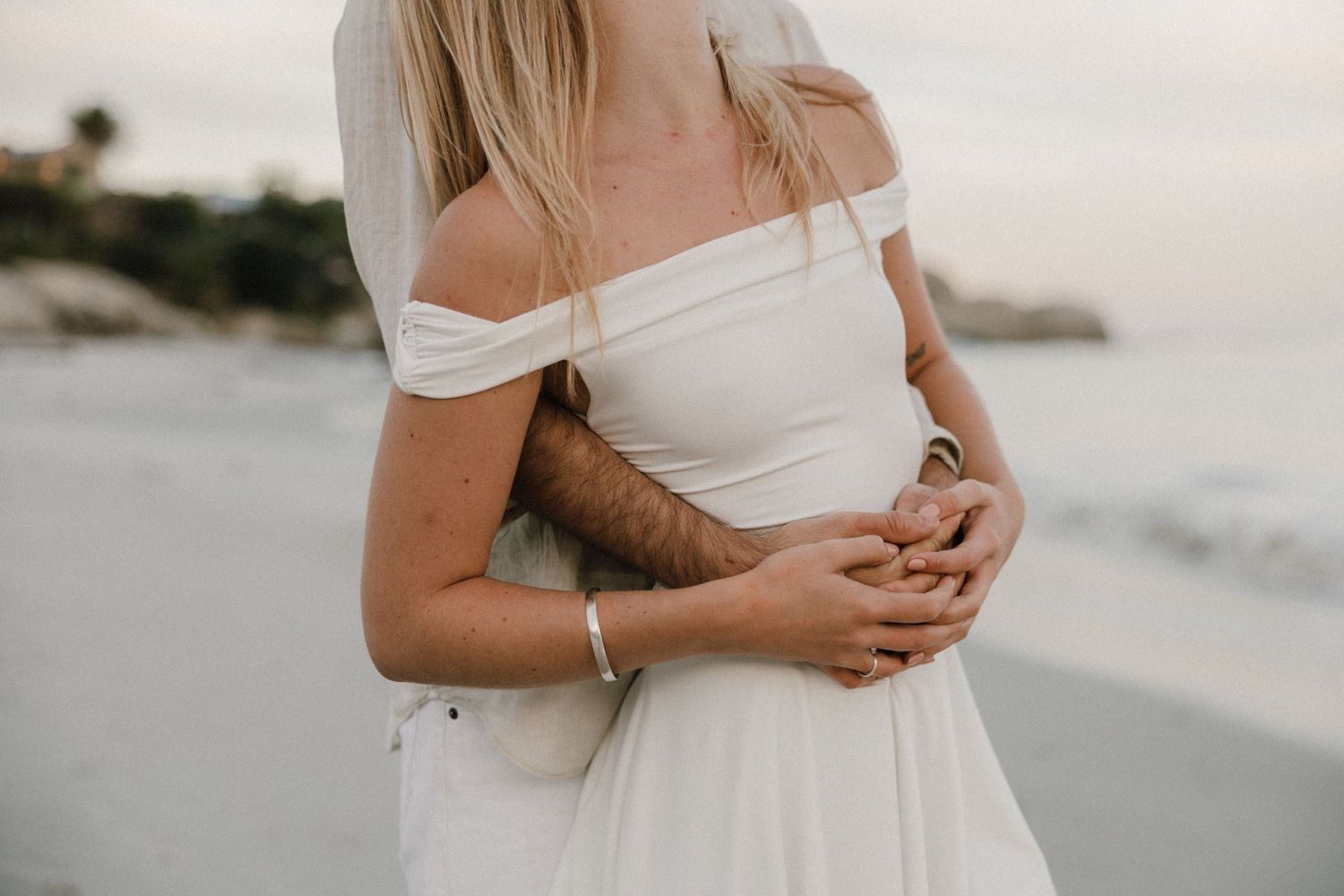 couple on the beach in cape town