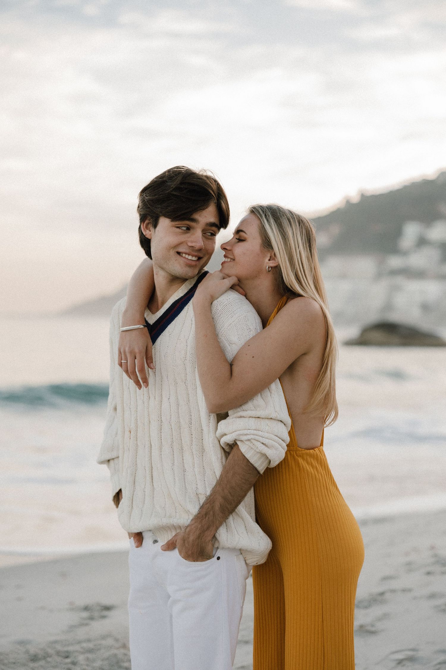 couple on the beach in cape town