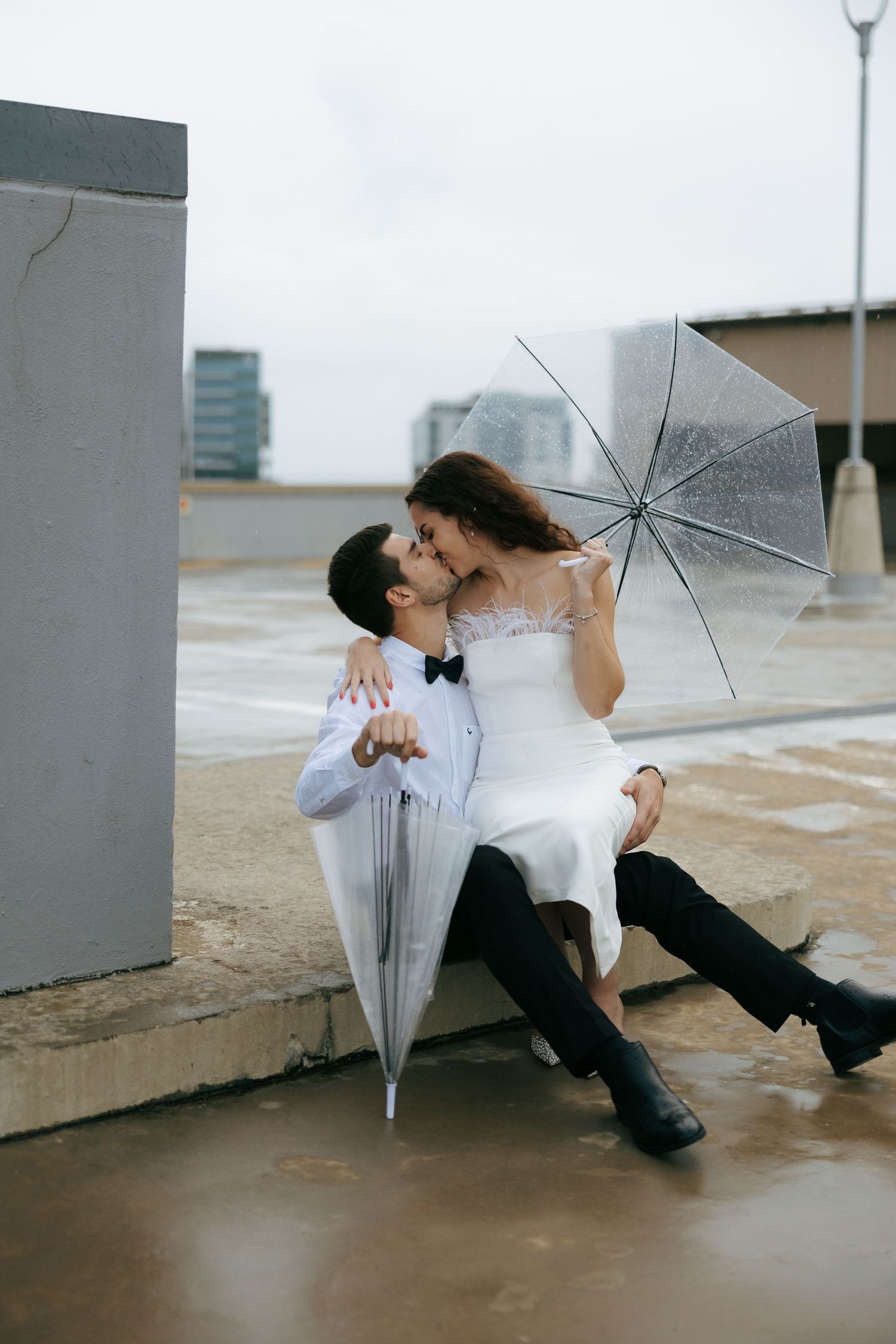 couple on a rooftop